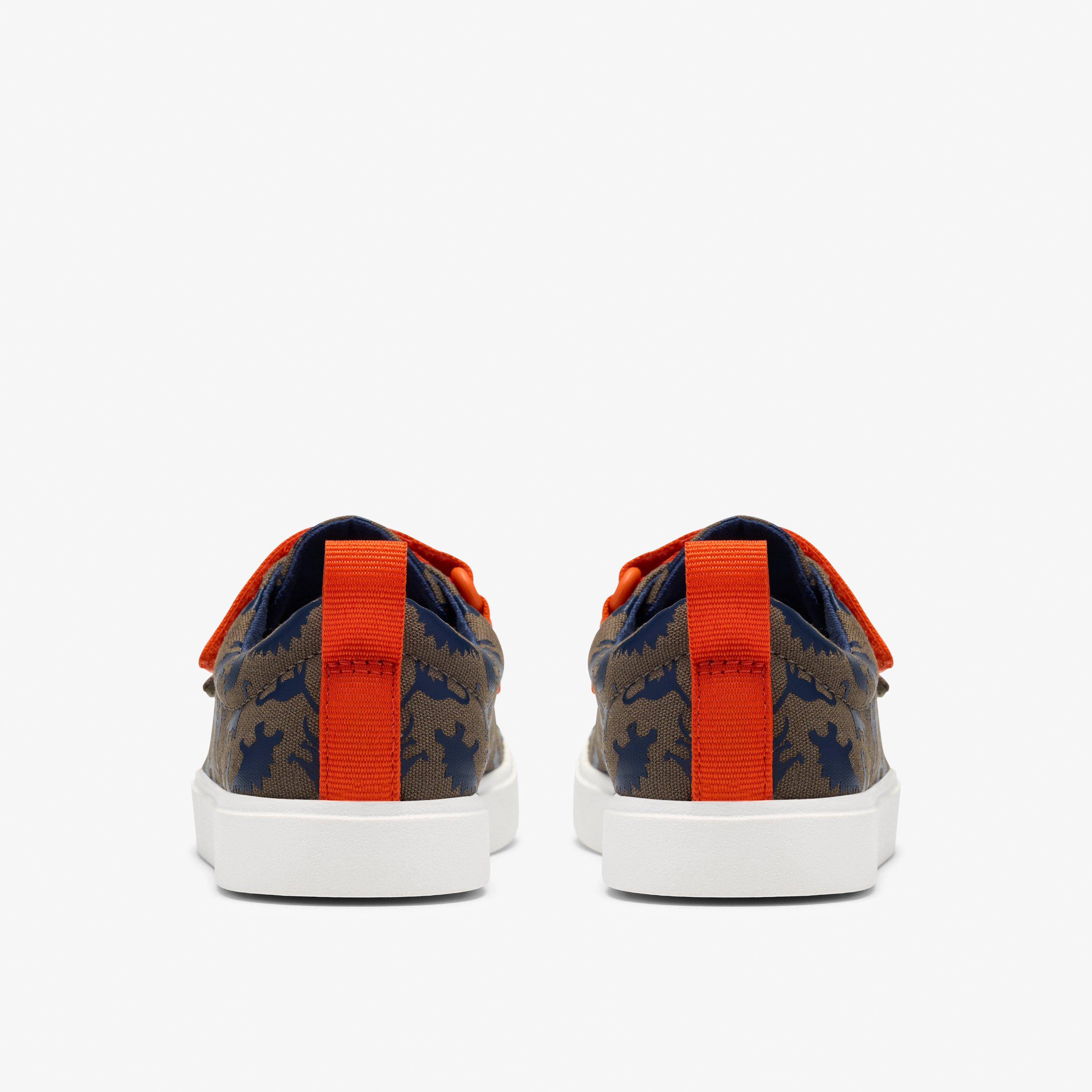 City Path Kid Khaki Print Canvas Riptape, view 5 of 6