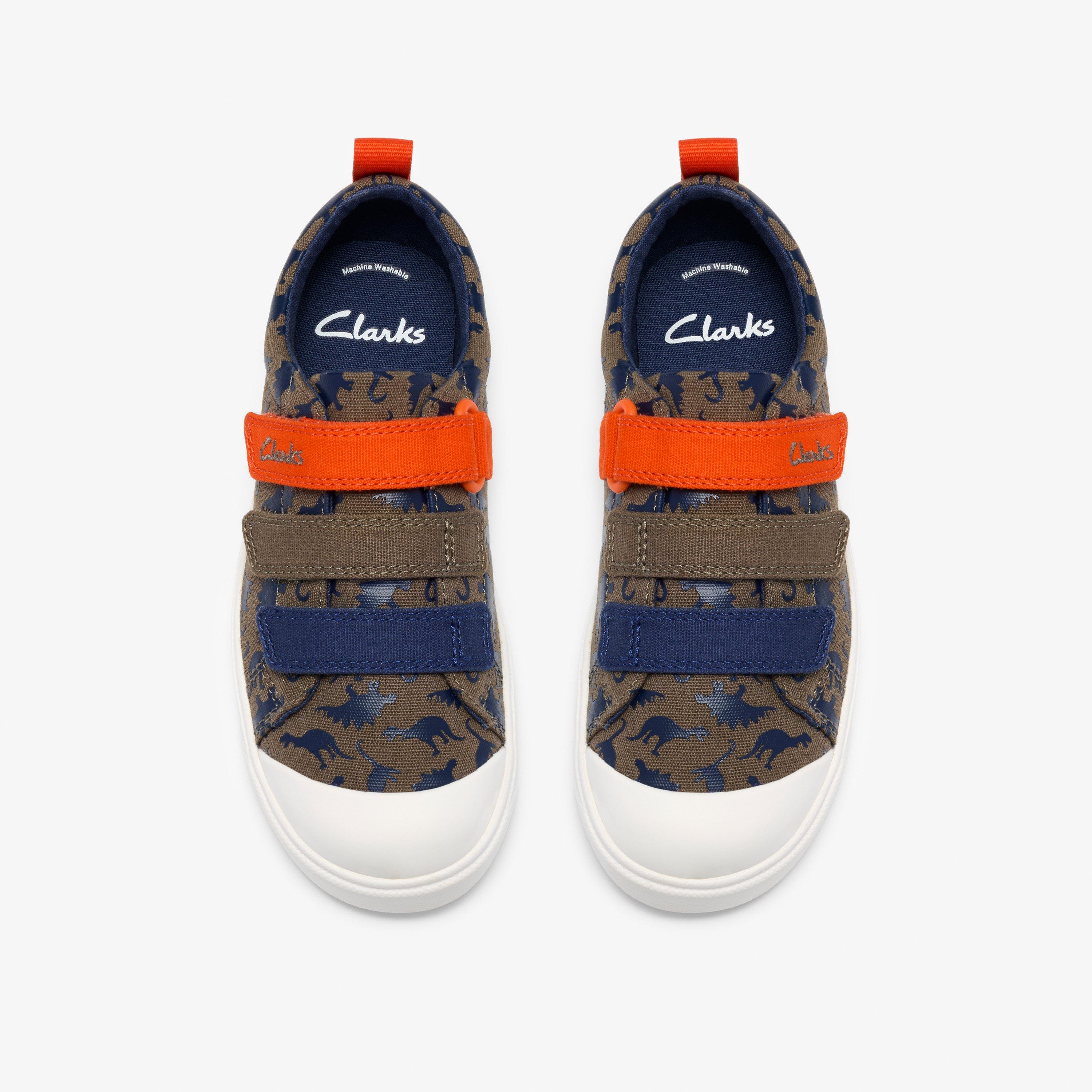 City Path Kid Khaki Print Canvas Riptape, view 6 of 6