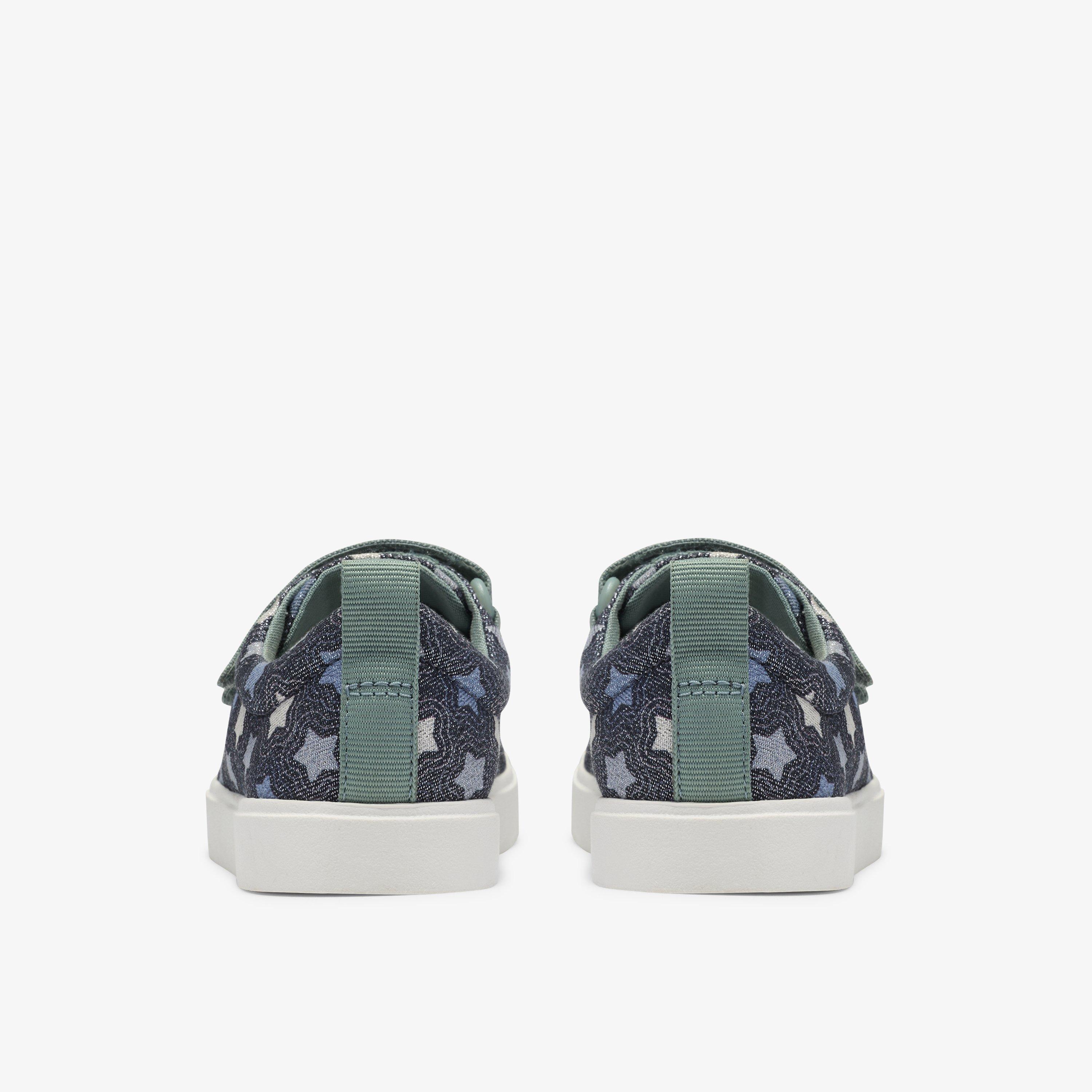 City Path Kid Navy Print Canvas Riptape, view 5 of 6