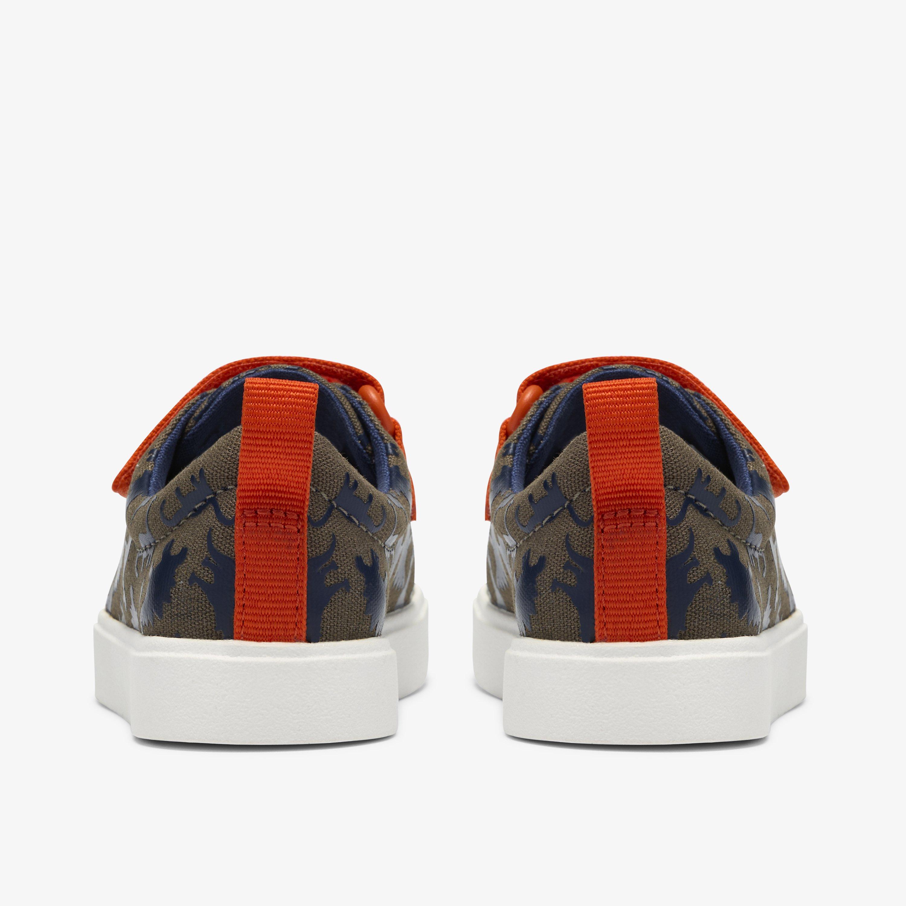 City Path Toddler Khaki Print Canvas Riptape, view 5 of 6