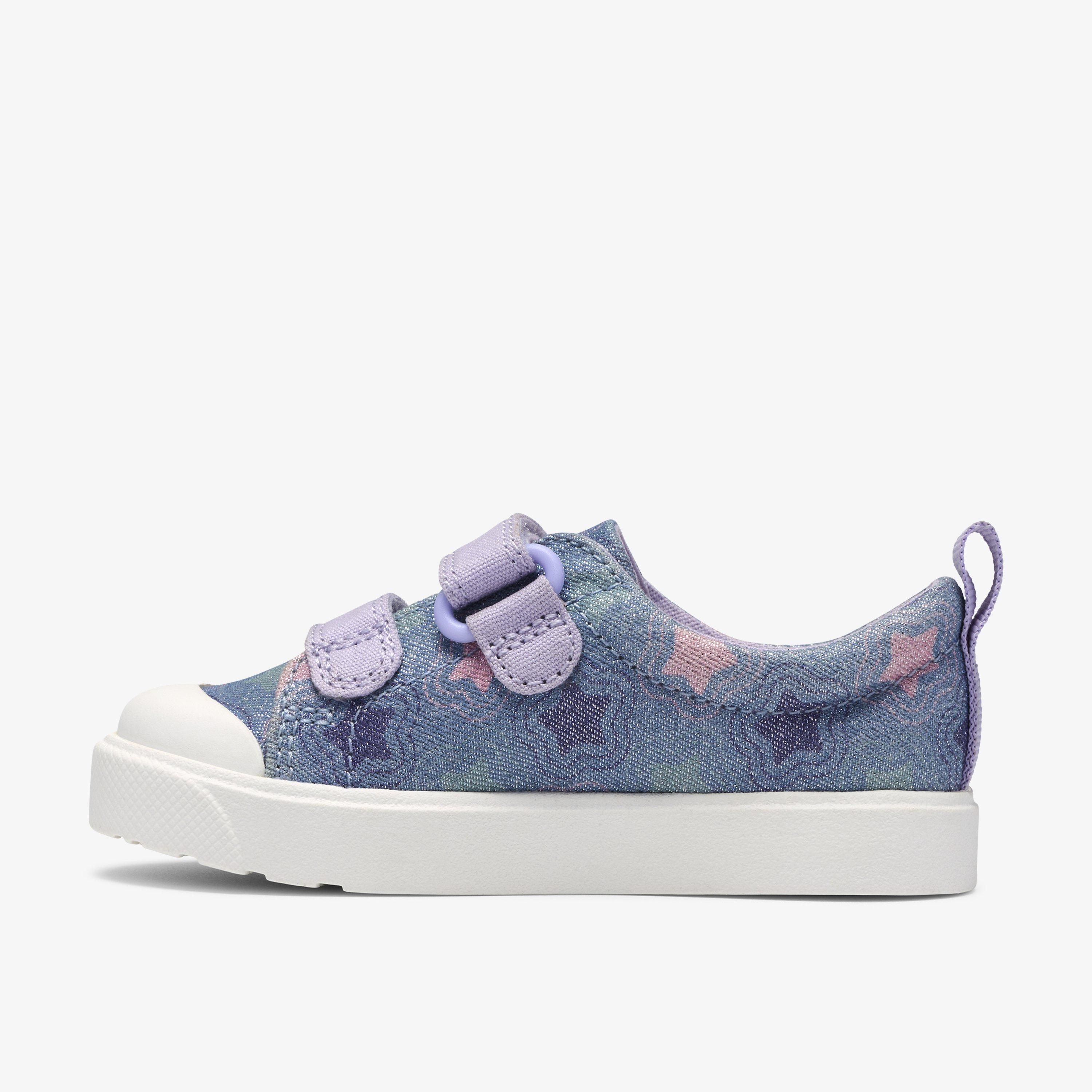 City Path Toddler Denim Print Canvas Riptape, view 2 of 6