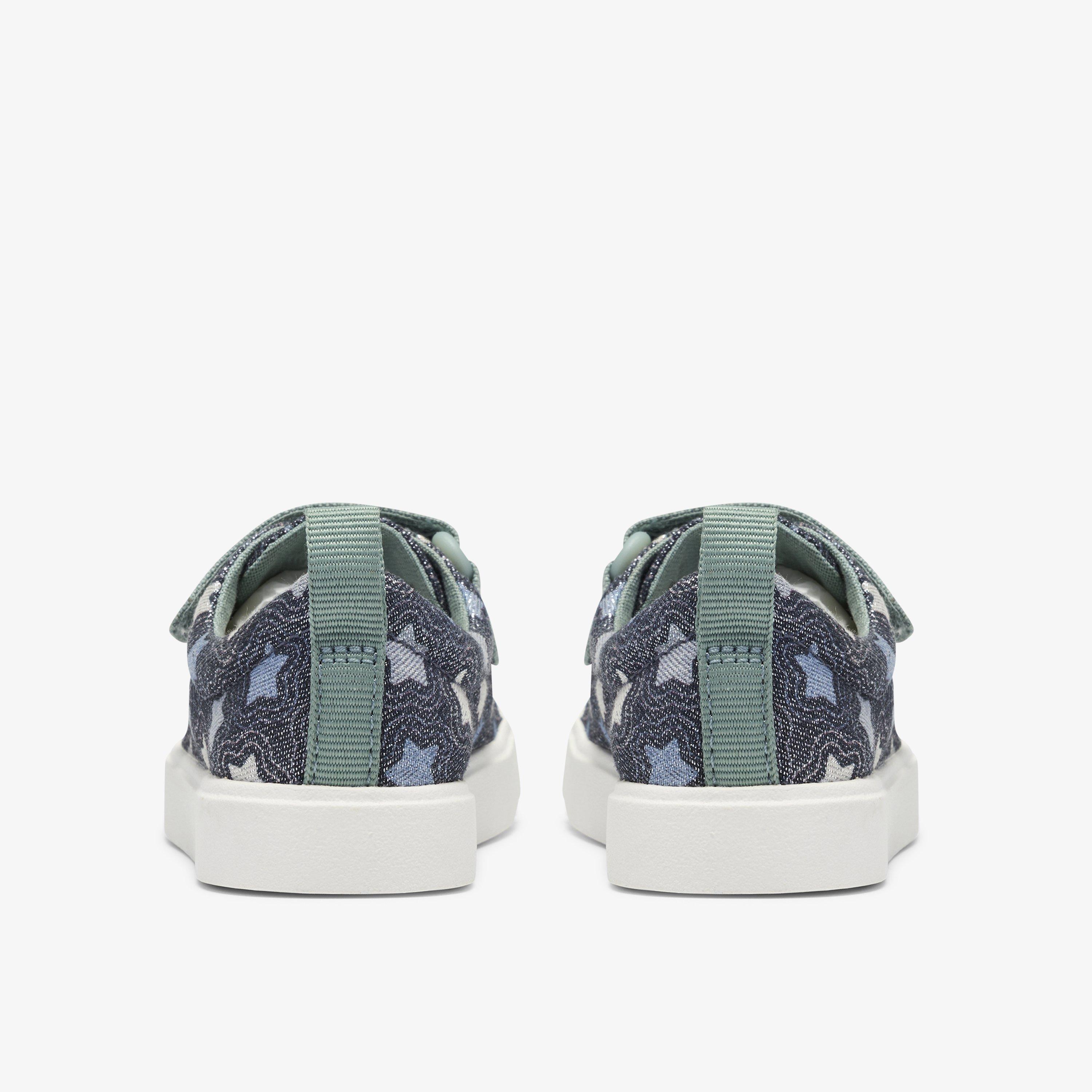 City Path Toddler Navy Print Canvas Riptape, view 5 of 6