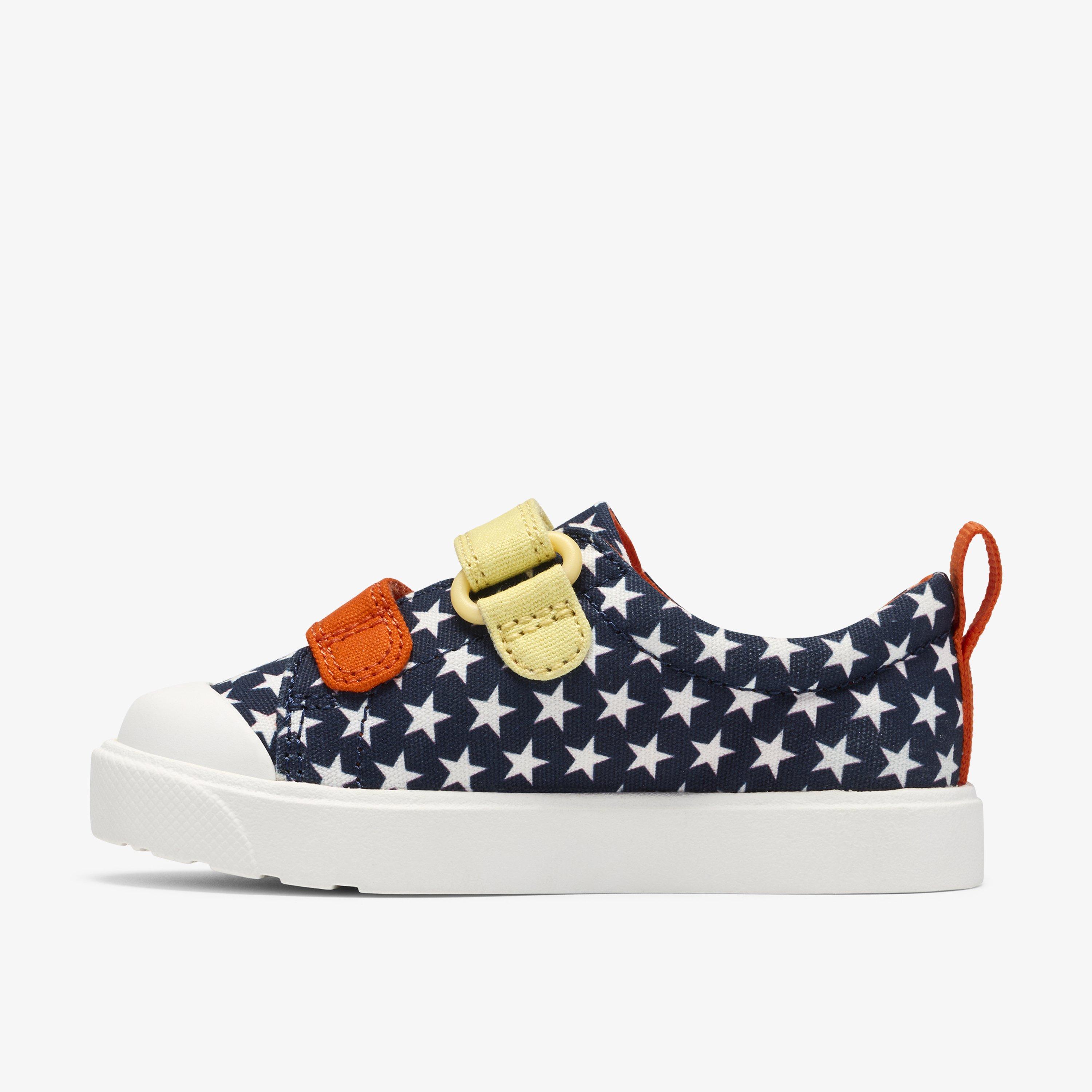 City Dazzle Toddler Navy/White Canvas Riptape, view 2 of 6