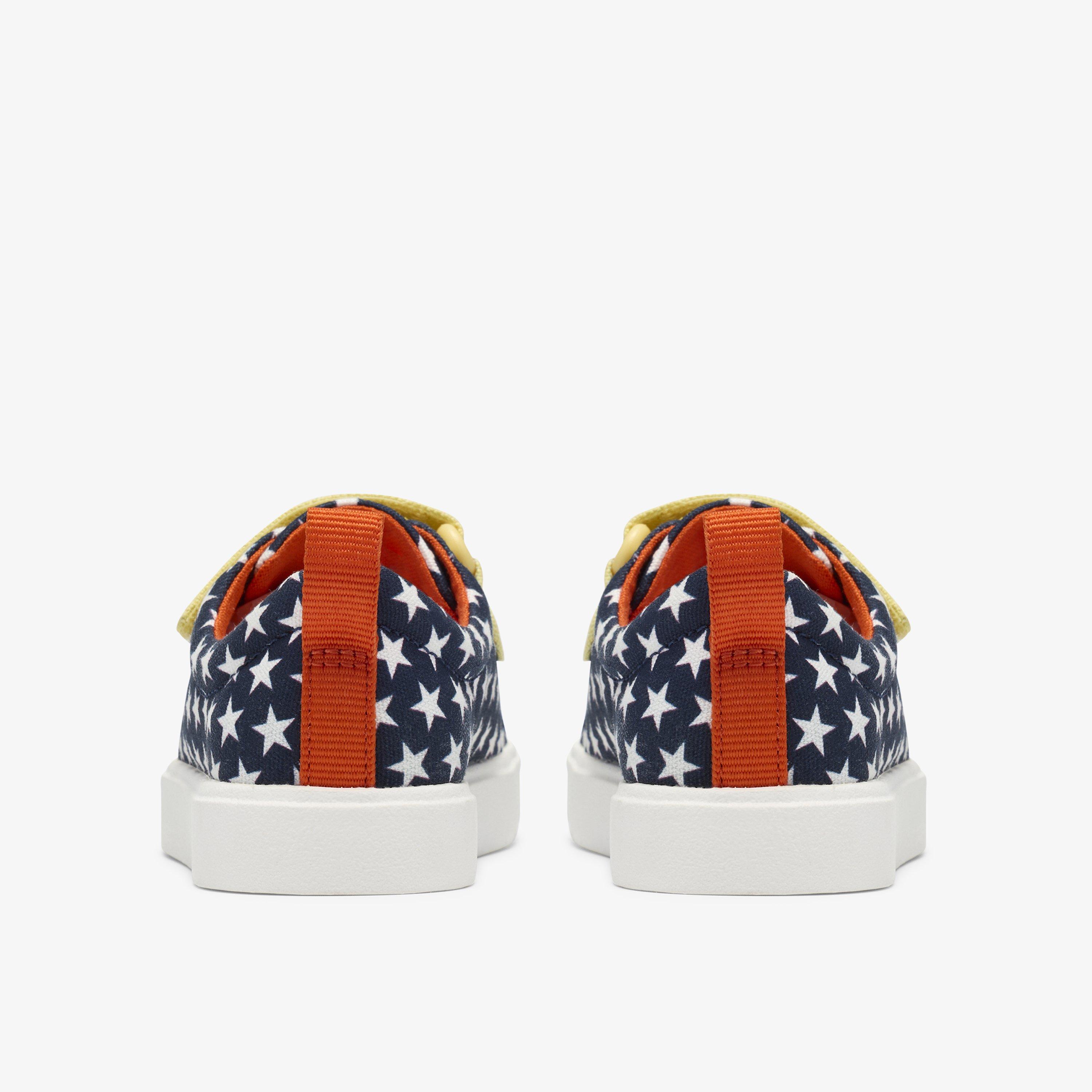 City Dazzle Toddler Navy/White Canvas Riptape, view 5 of 6