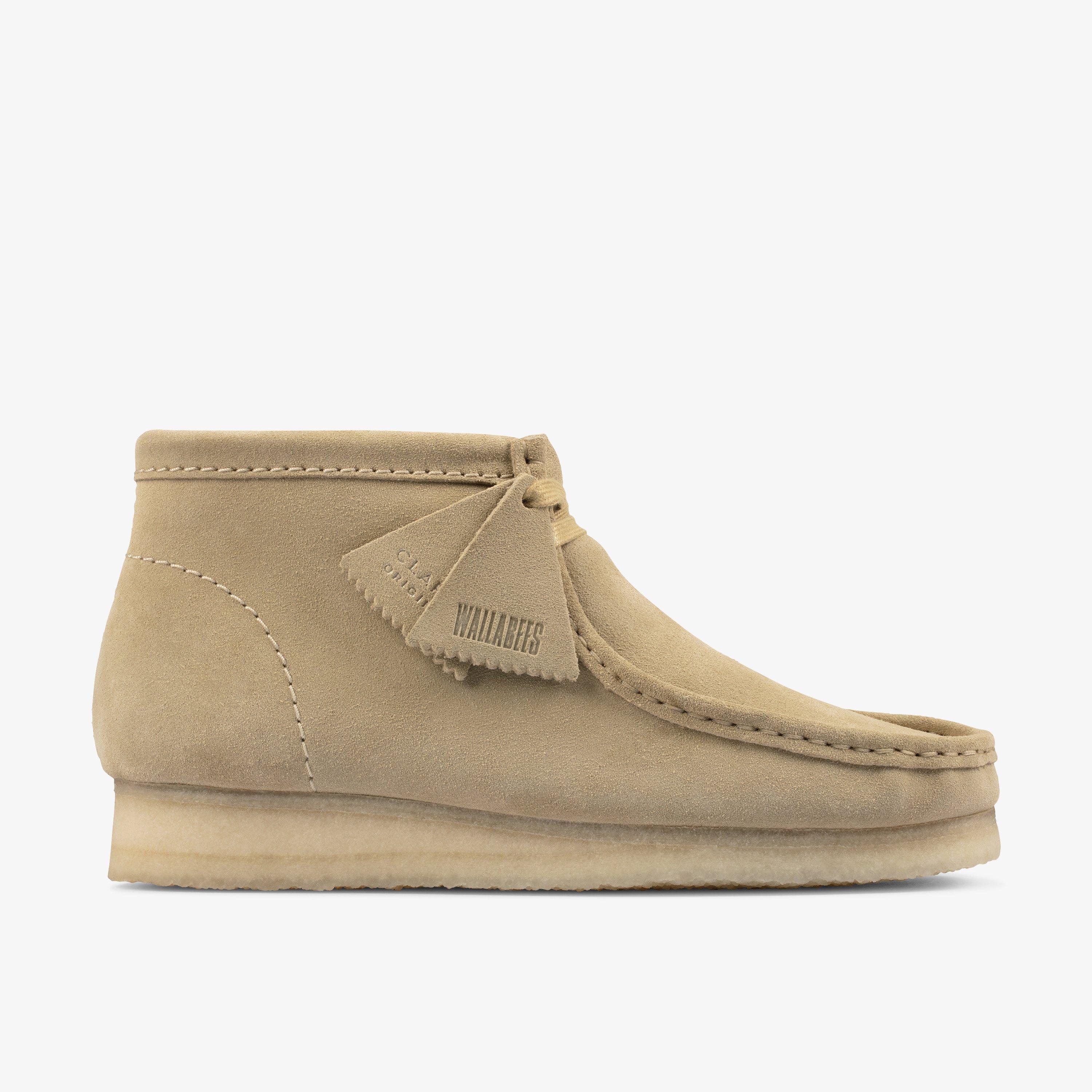 Wallabee Boot Maple Suede Wallabee Ankle Boots Lace Up, view 1 of 6