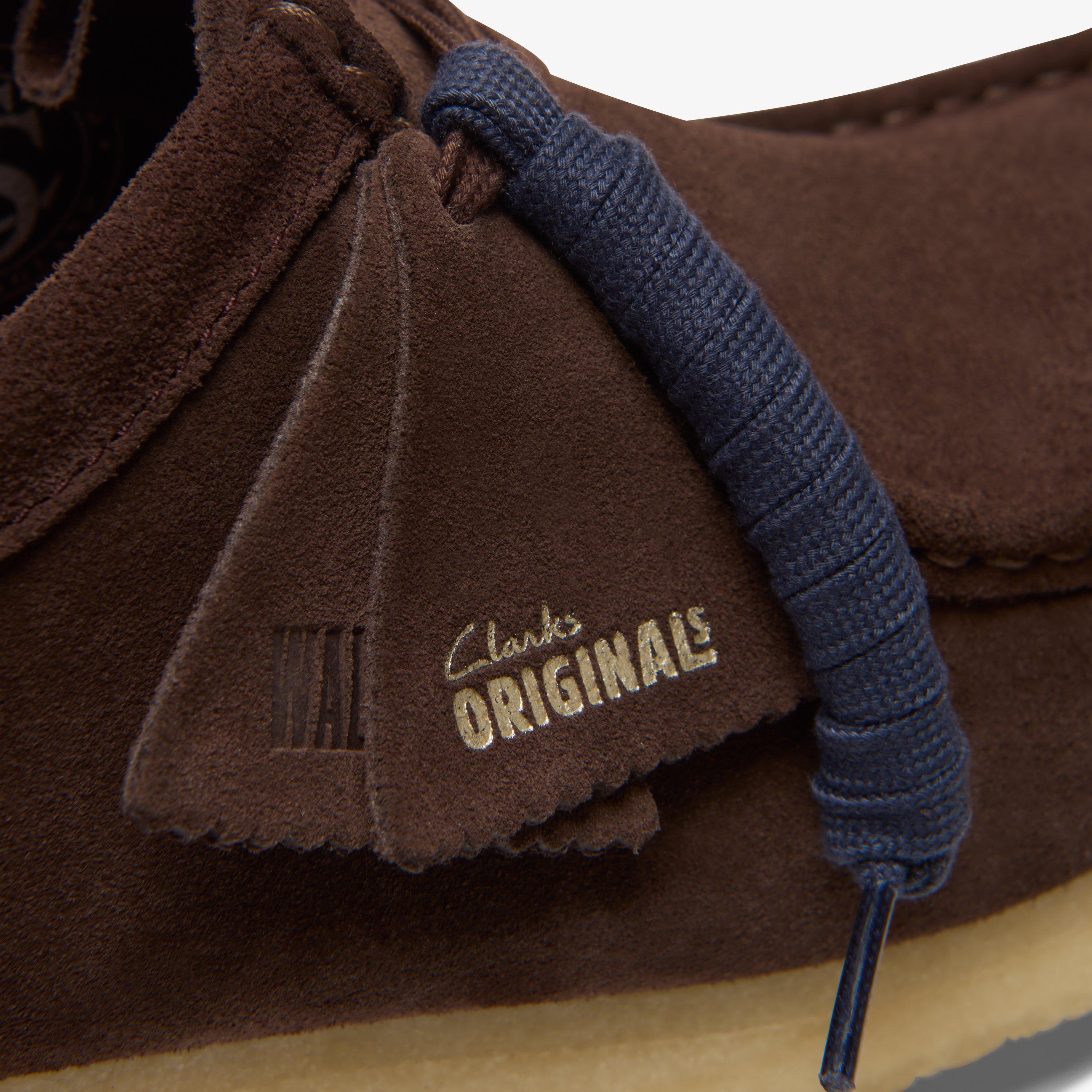 Clarks Originals Uomo Scarpe in pelle scamosciata Wallabee, Beige