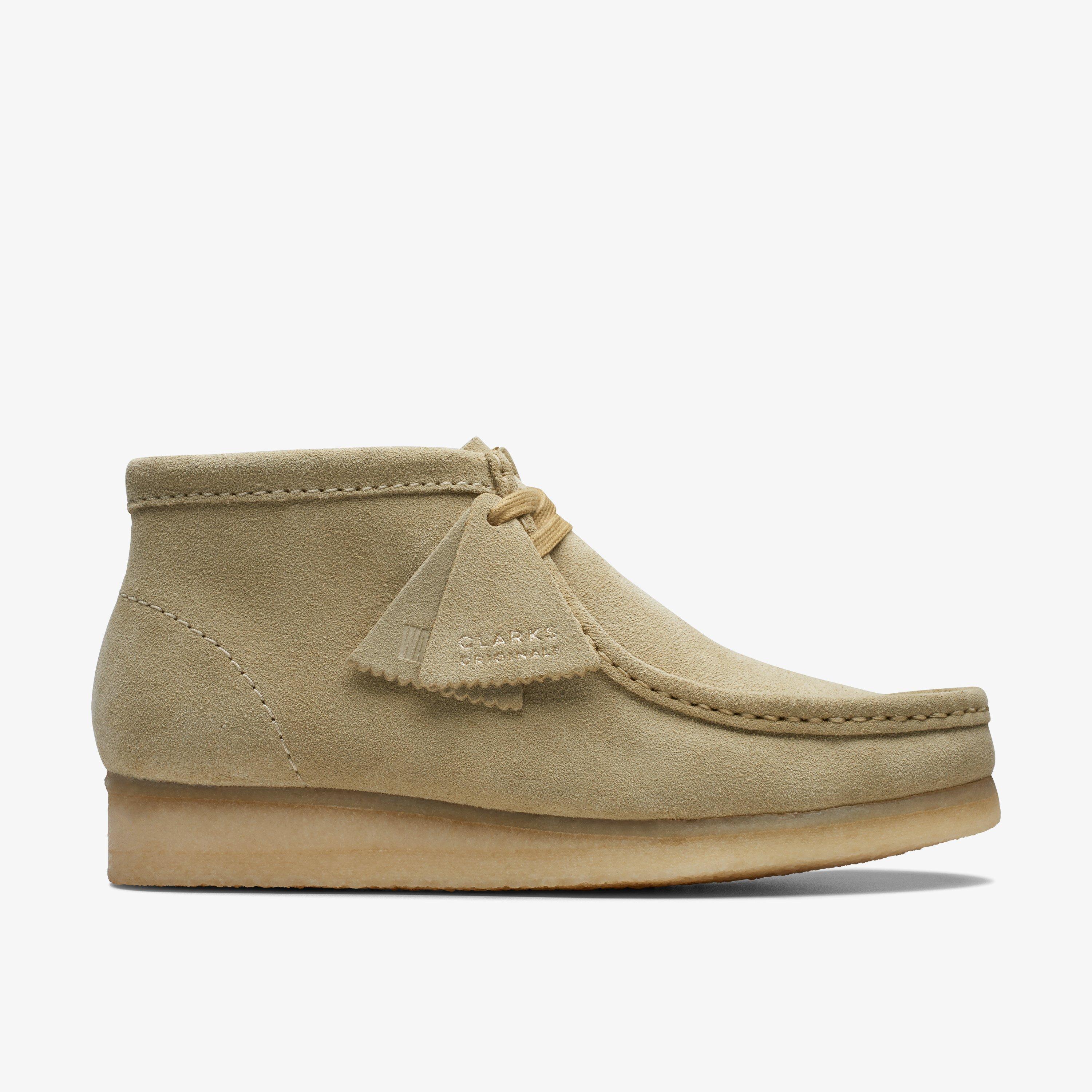 Wallabee Boot Maple Suede Wallabee Ankle Boots Lace Up, view 1 of 8