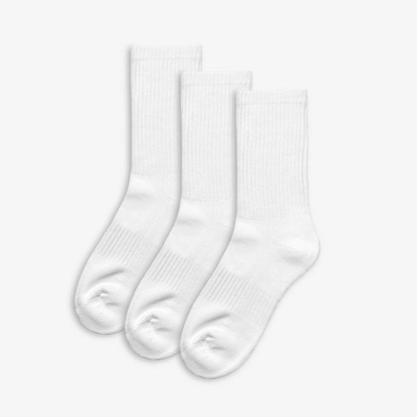 School Socks Junior Size 4-6.5 — White