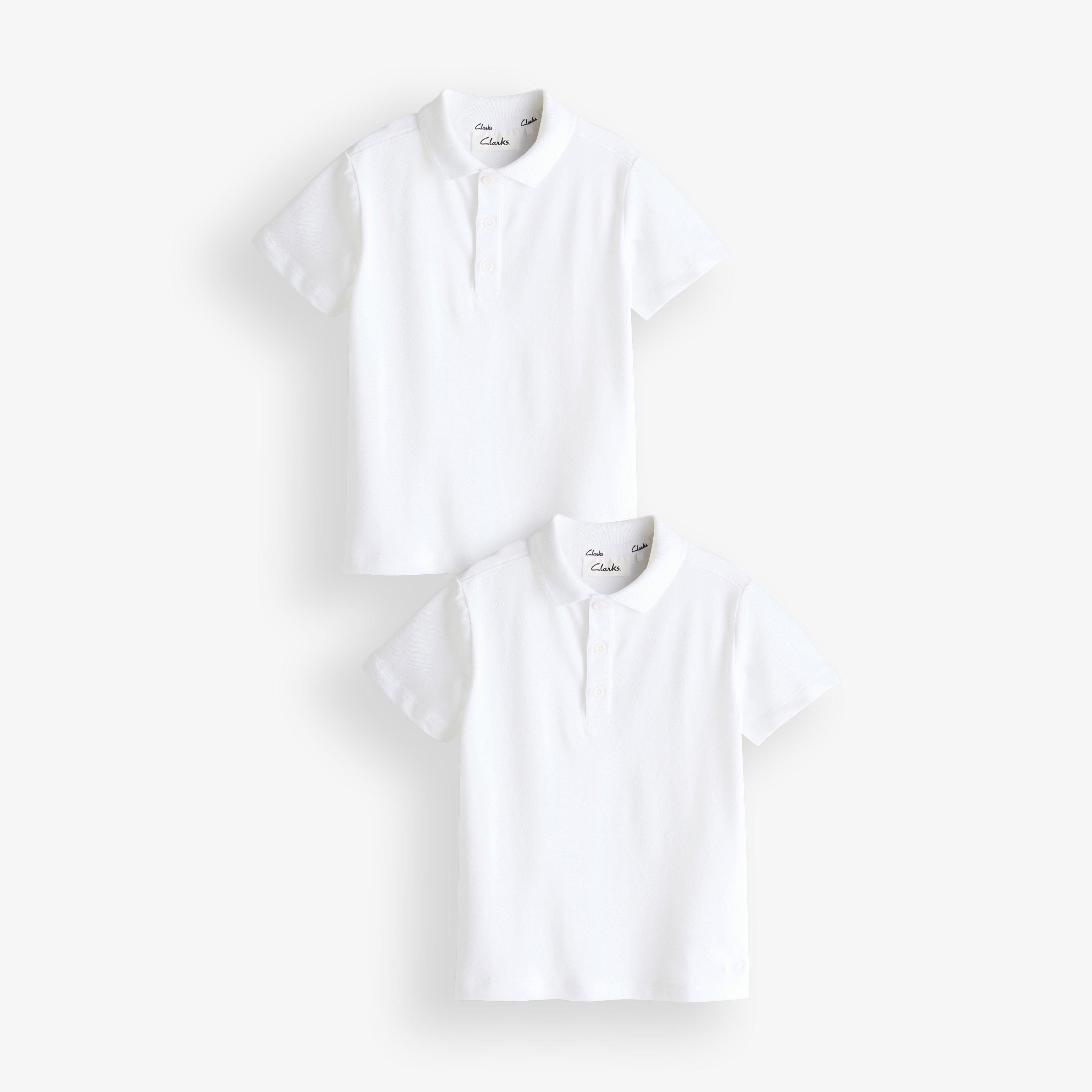 2 Pack Polo Shirt 3-4 years White White Polo Shirt, view 1 of 1