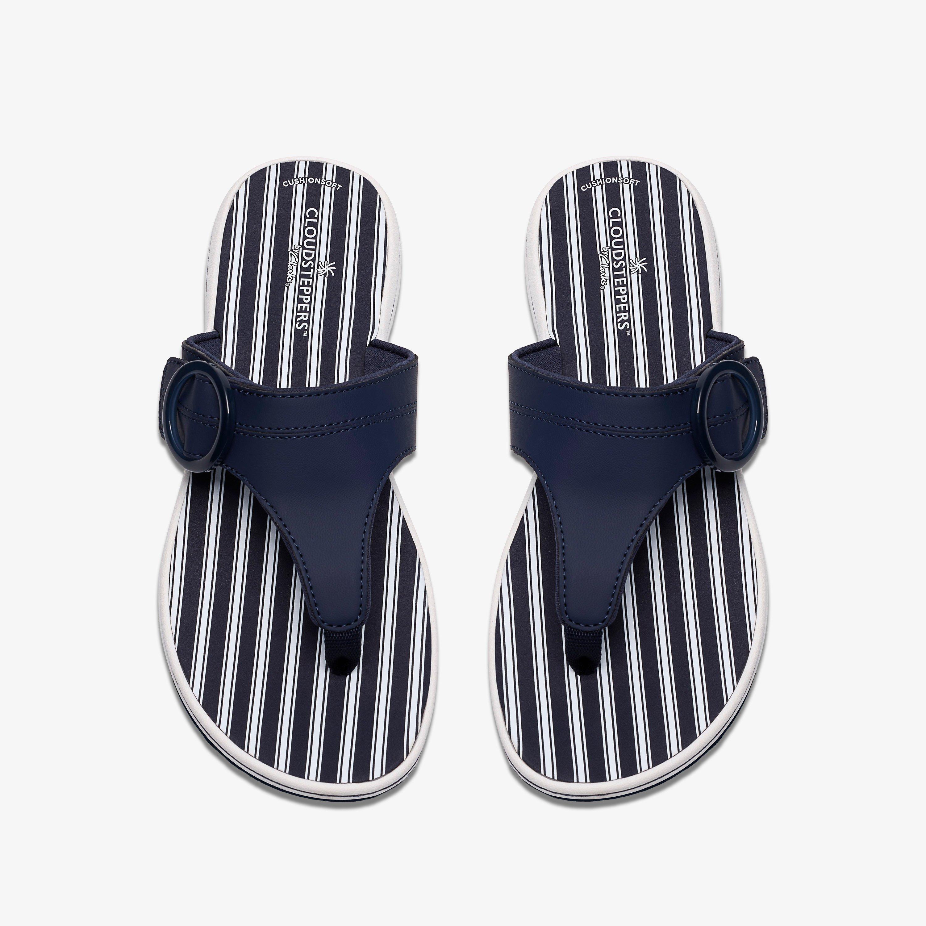 Brinkley Cove Navy/White Flip Flops, view 6 of 6