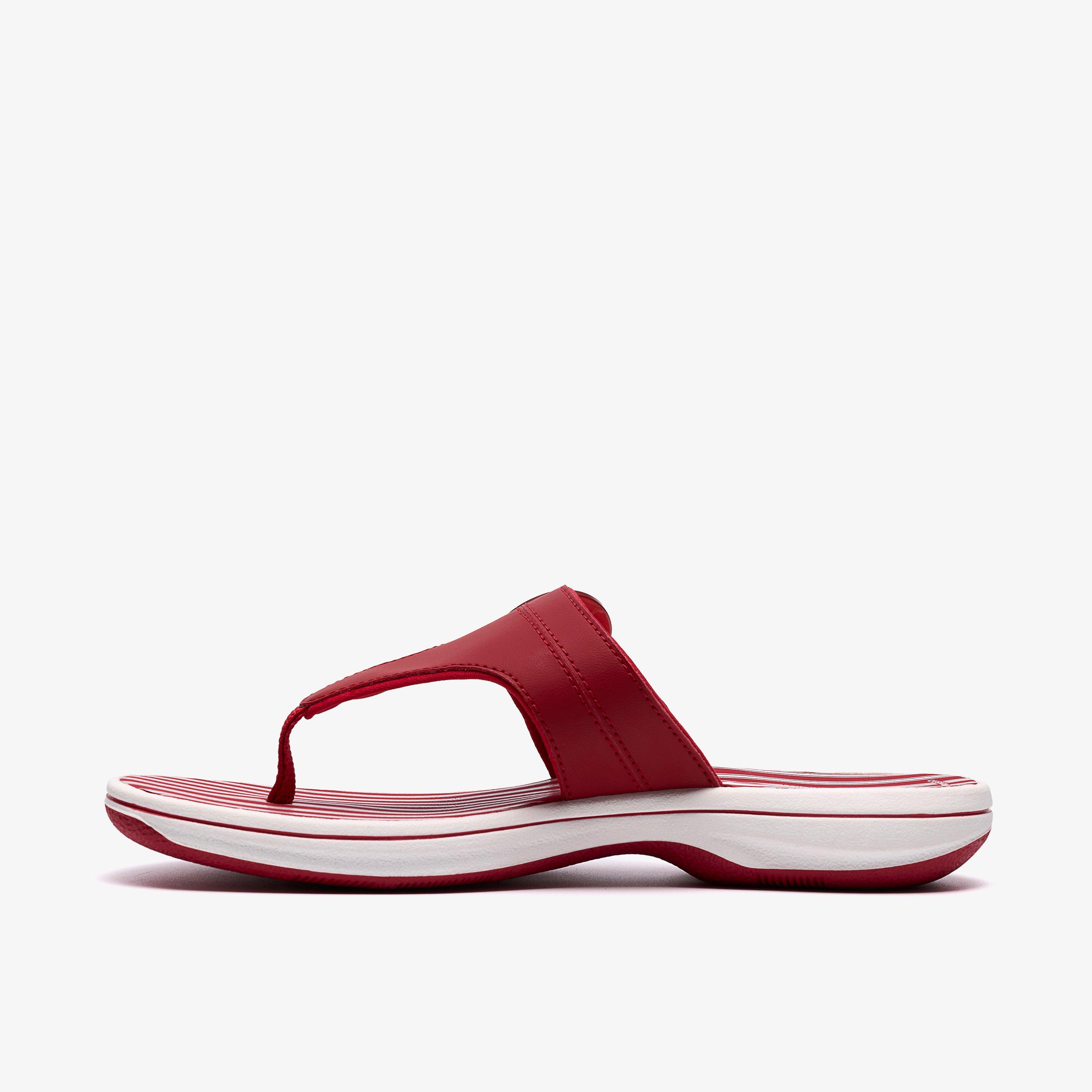 Brinkley Cove Red/White Flip Flops, view 2 of 6