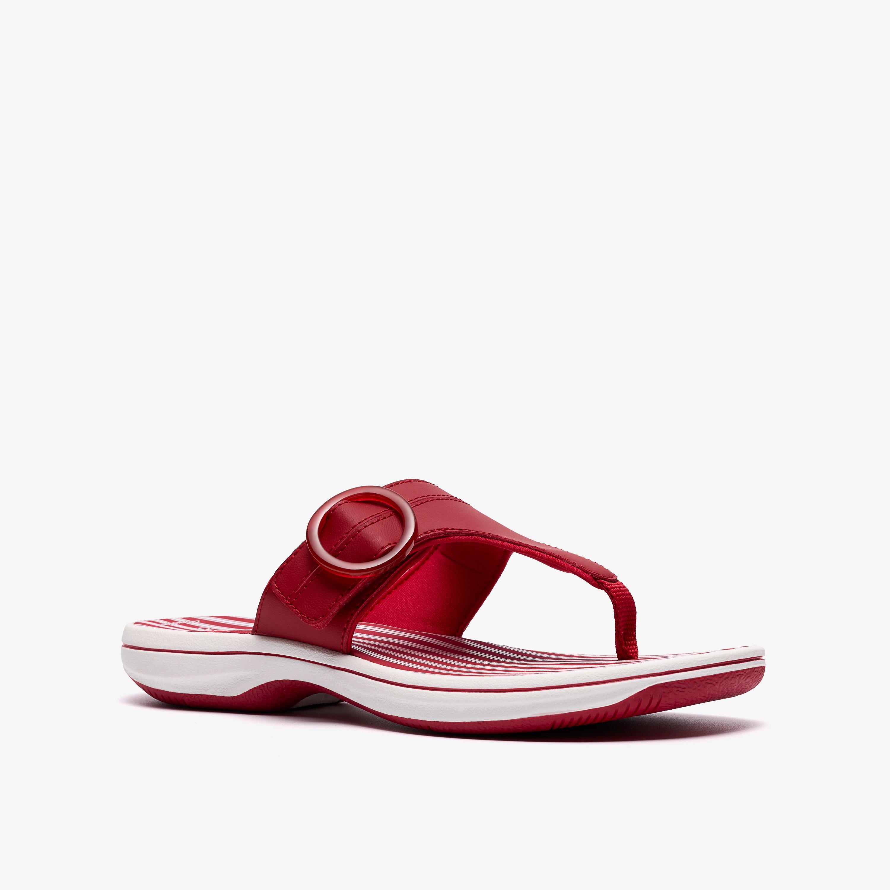 Brinkley Cove Red/White Flip Flops, view 4 of 6