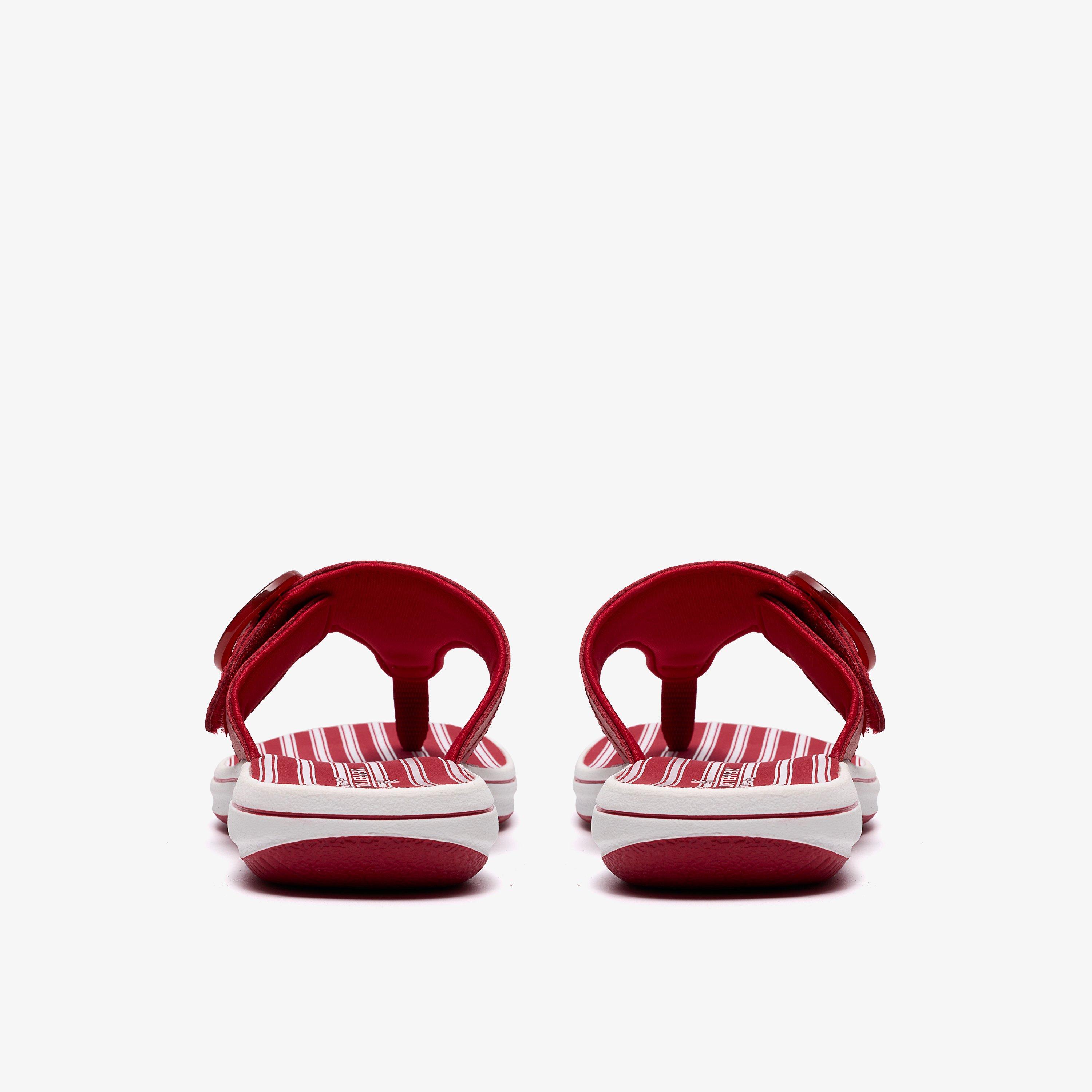 Brinkley Cove Red/White Flip Flops, view 5 of 6