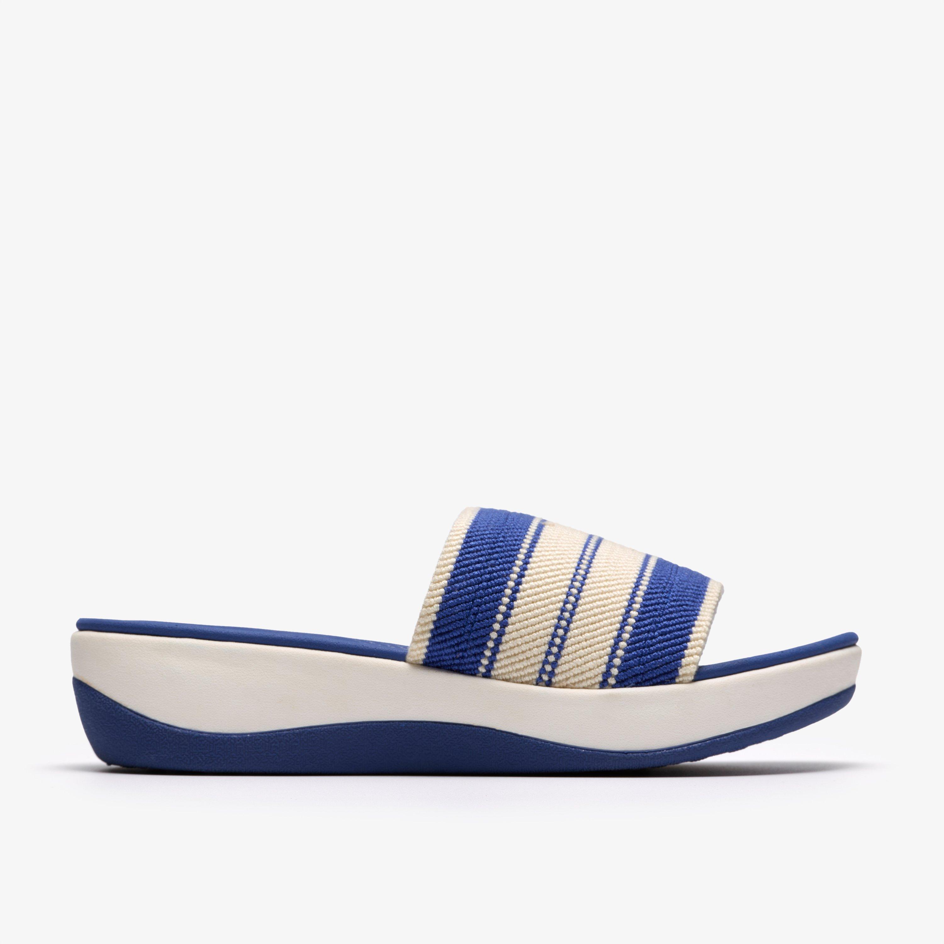 Arla Hollis 2 Deep Blue Wedges Slip Ons, view 1 of 6