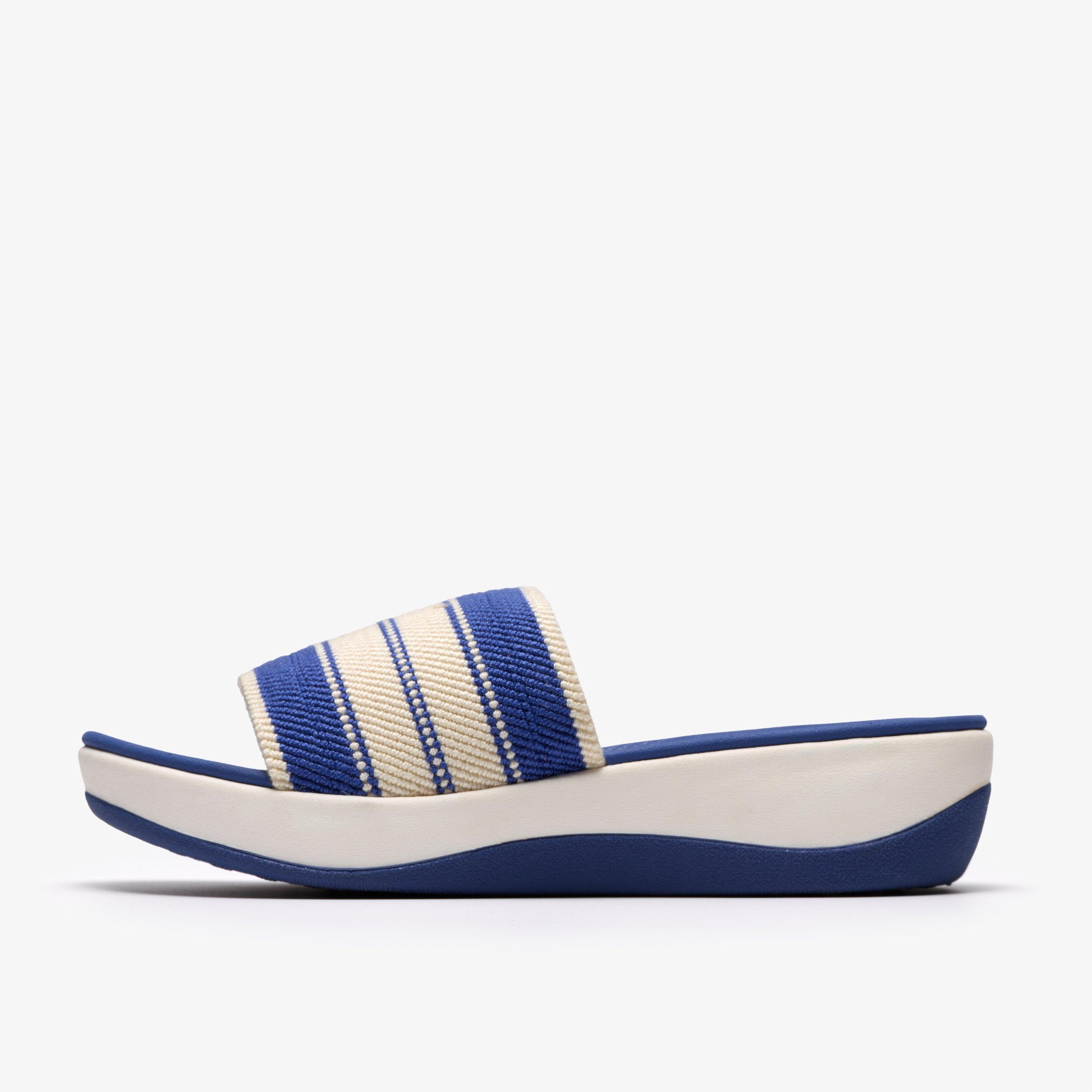 Arla Hollis 2 Deep Blue Wedges Slip Ons, view 2 of 6