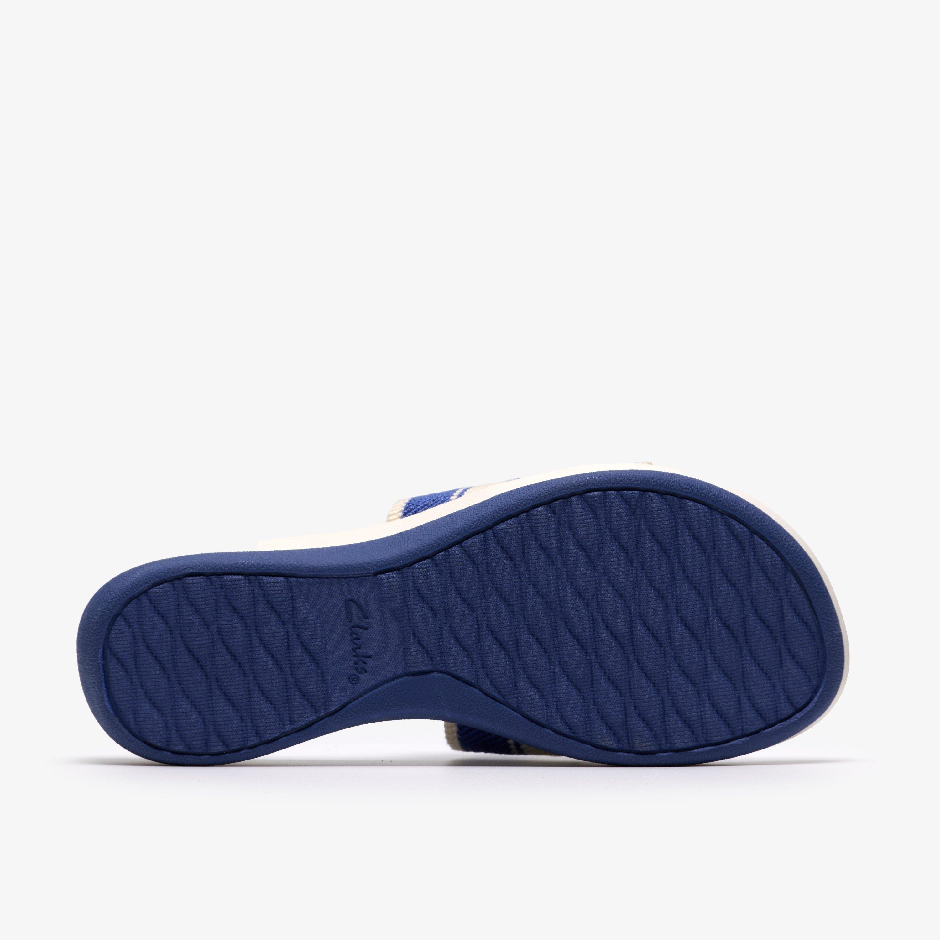 Arla Hollis 2 Deep Blue Wedges Slip Ons, view 3 of 6