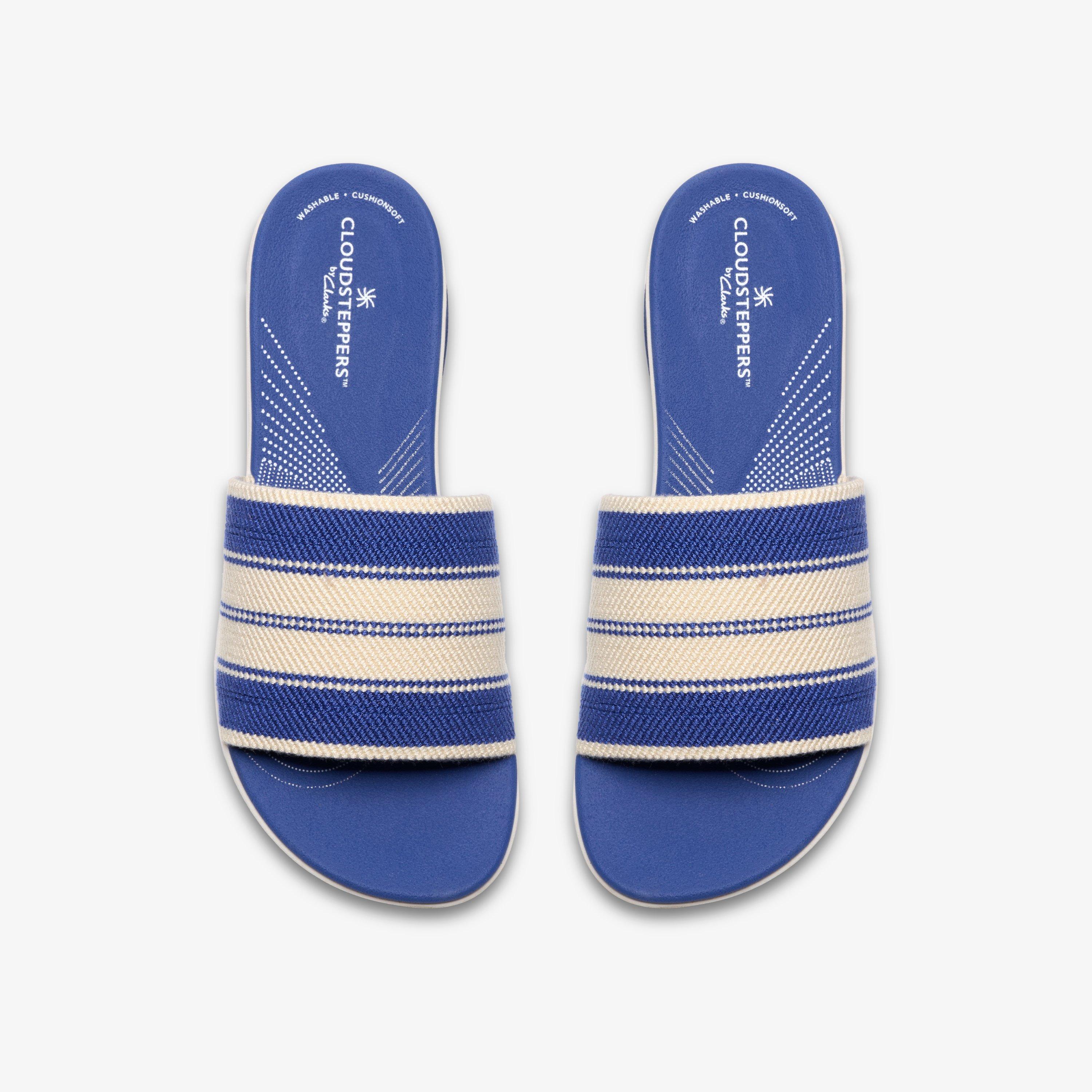 Arla Hollis 2 Deep Blue Wedges Slip Ons, view 6 of 6