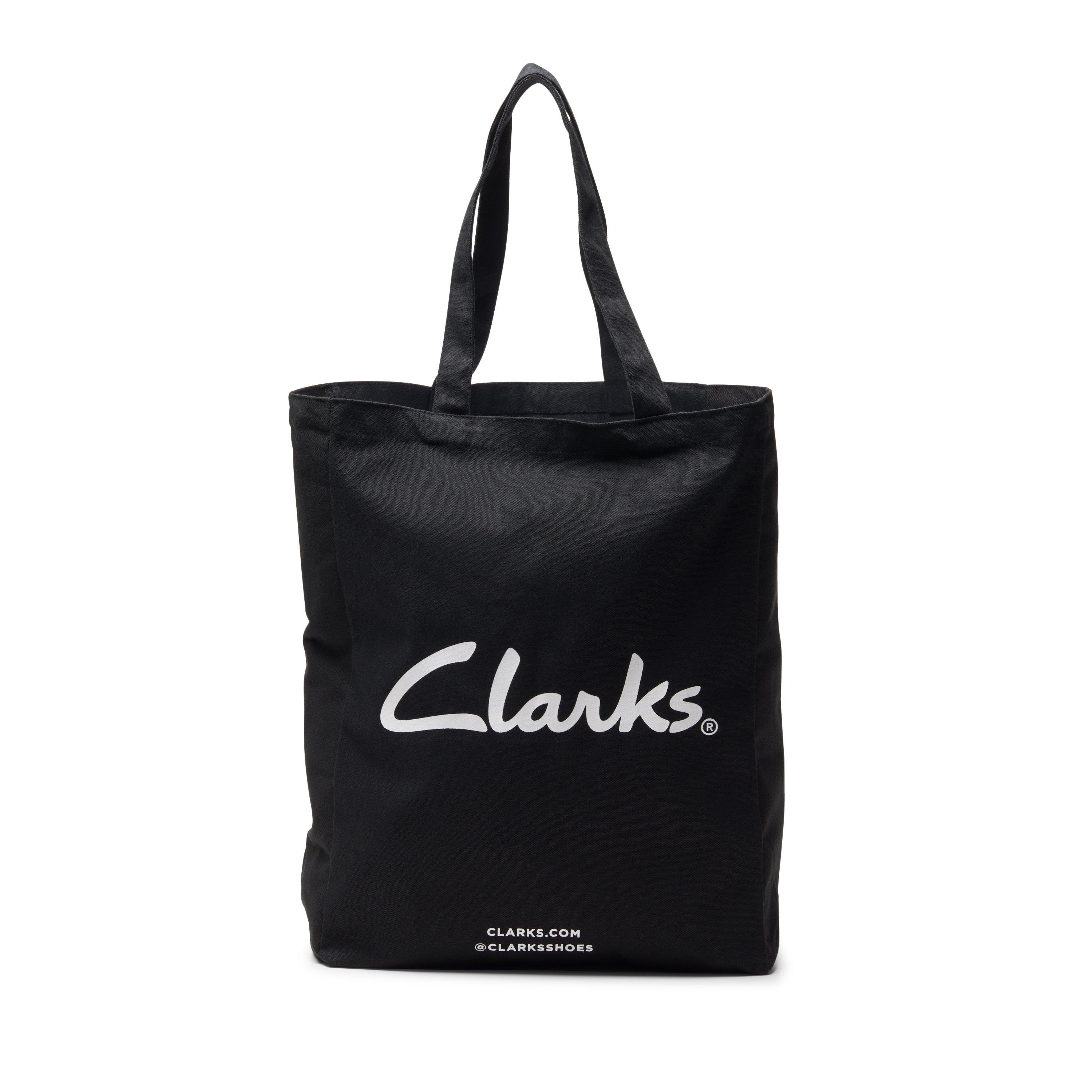 Clarks Black Textile Organic Cotton Tote Bag Standard