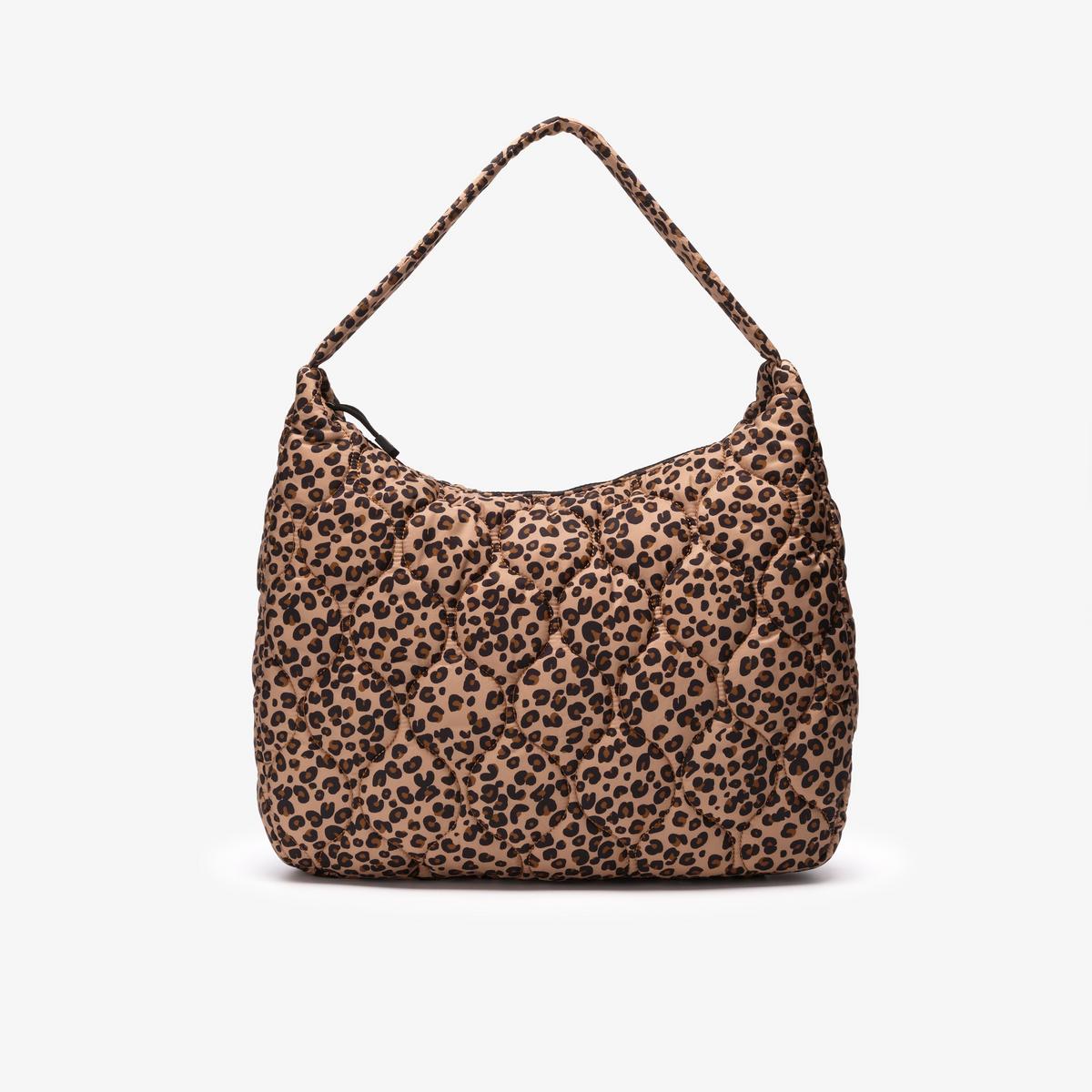 Quilted Tote Bag  — Brown