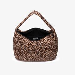 Quilted Tote Bag  — Brown 4