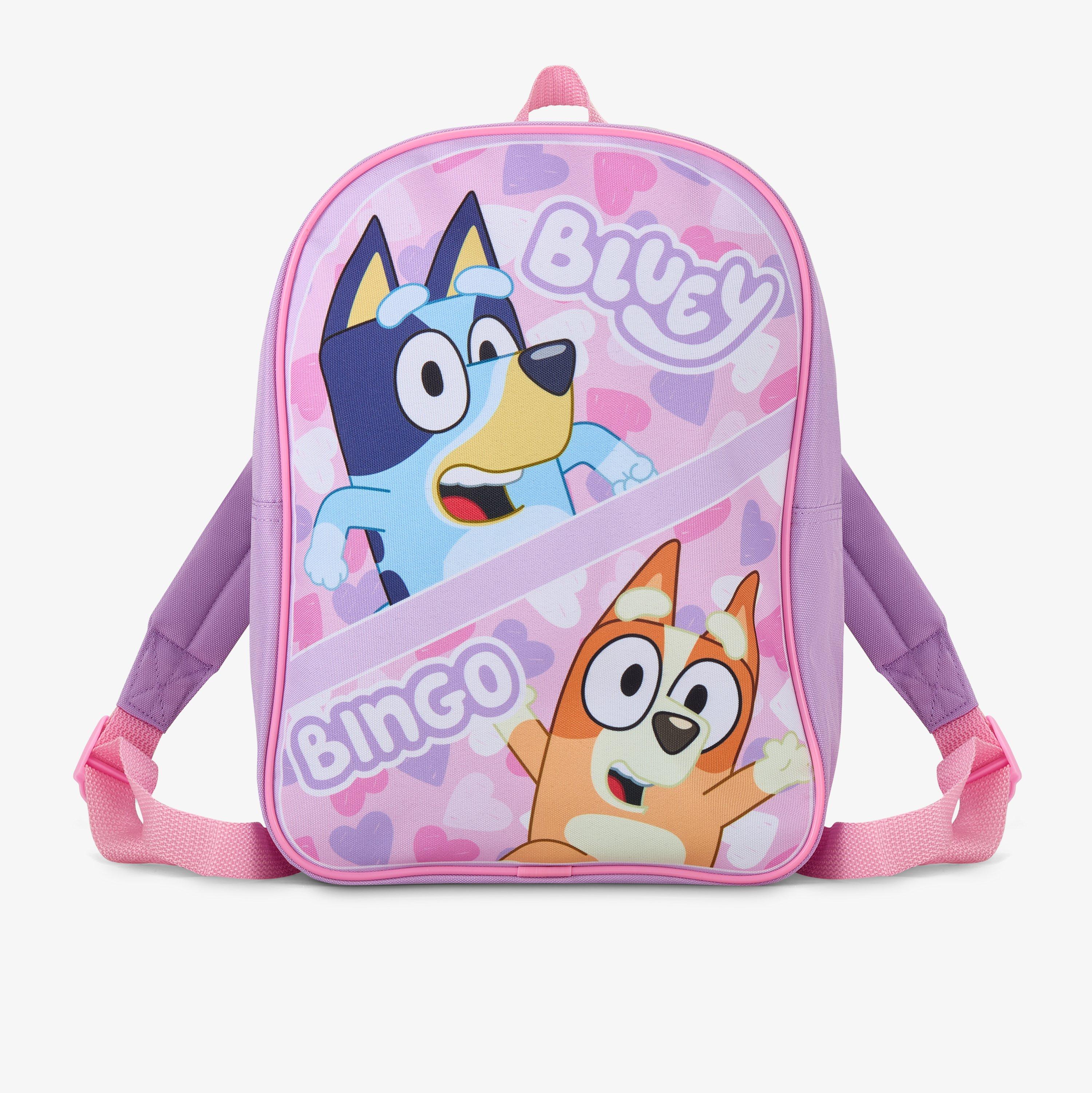 Bluey Heart Backpack Pink Combination Backpack, view 1 of 4
