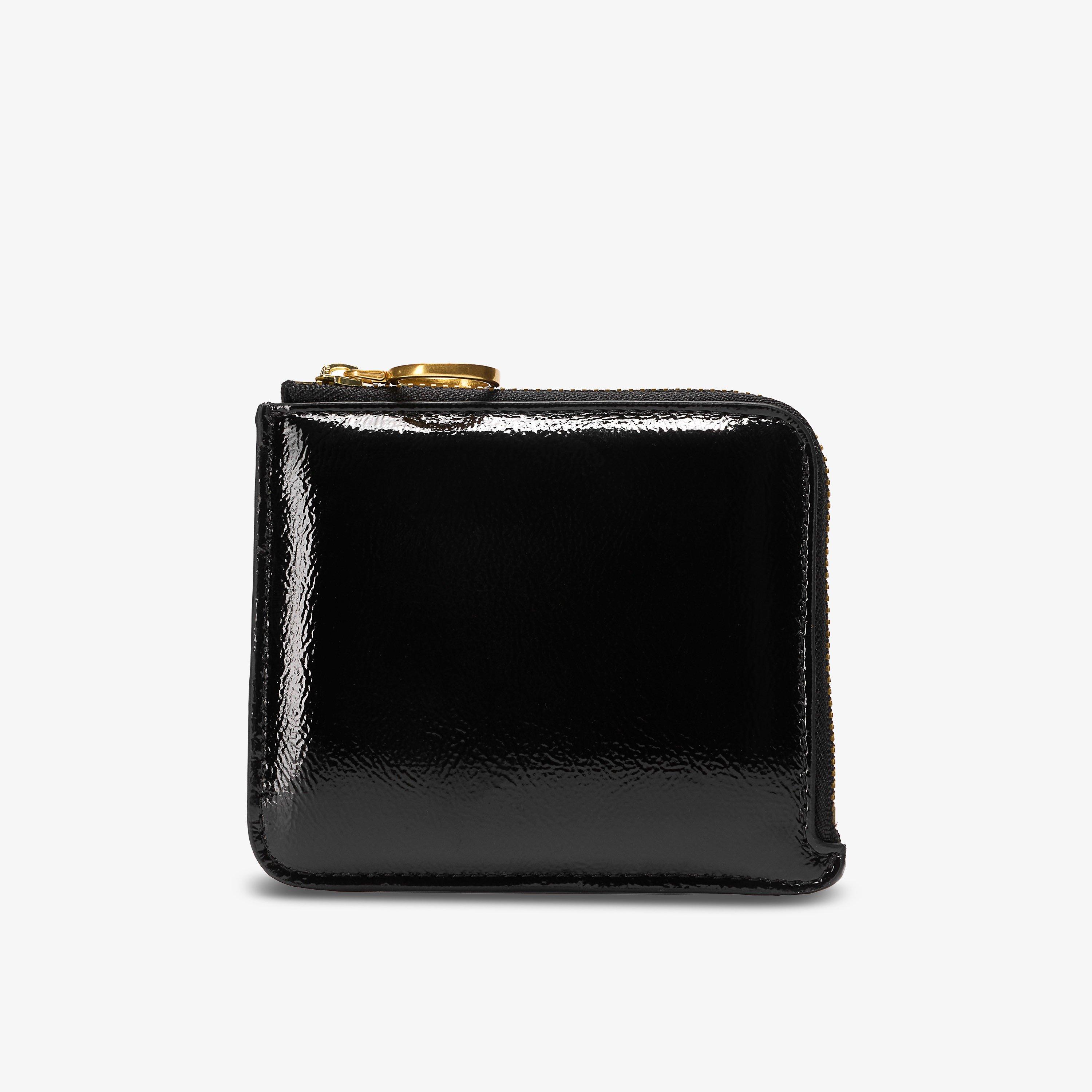 Glossy Card Case Black Patent Purse, view 1 of 6