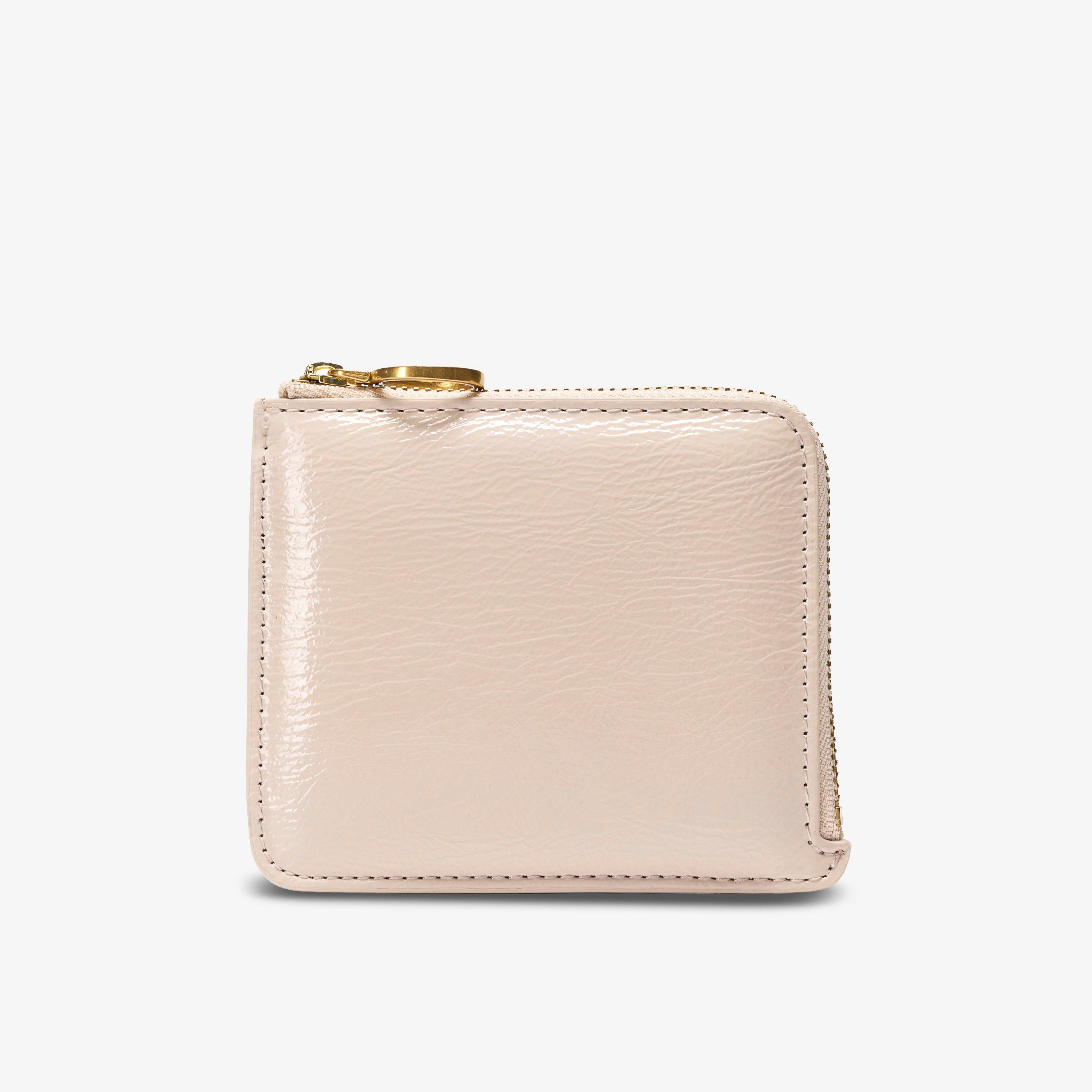 Glossy Card Case Cream Patent Purse, view 1 of 6