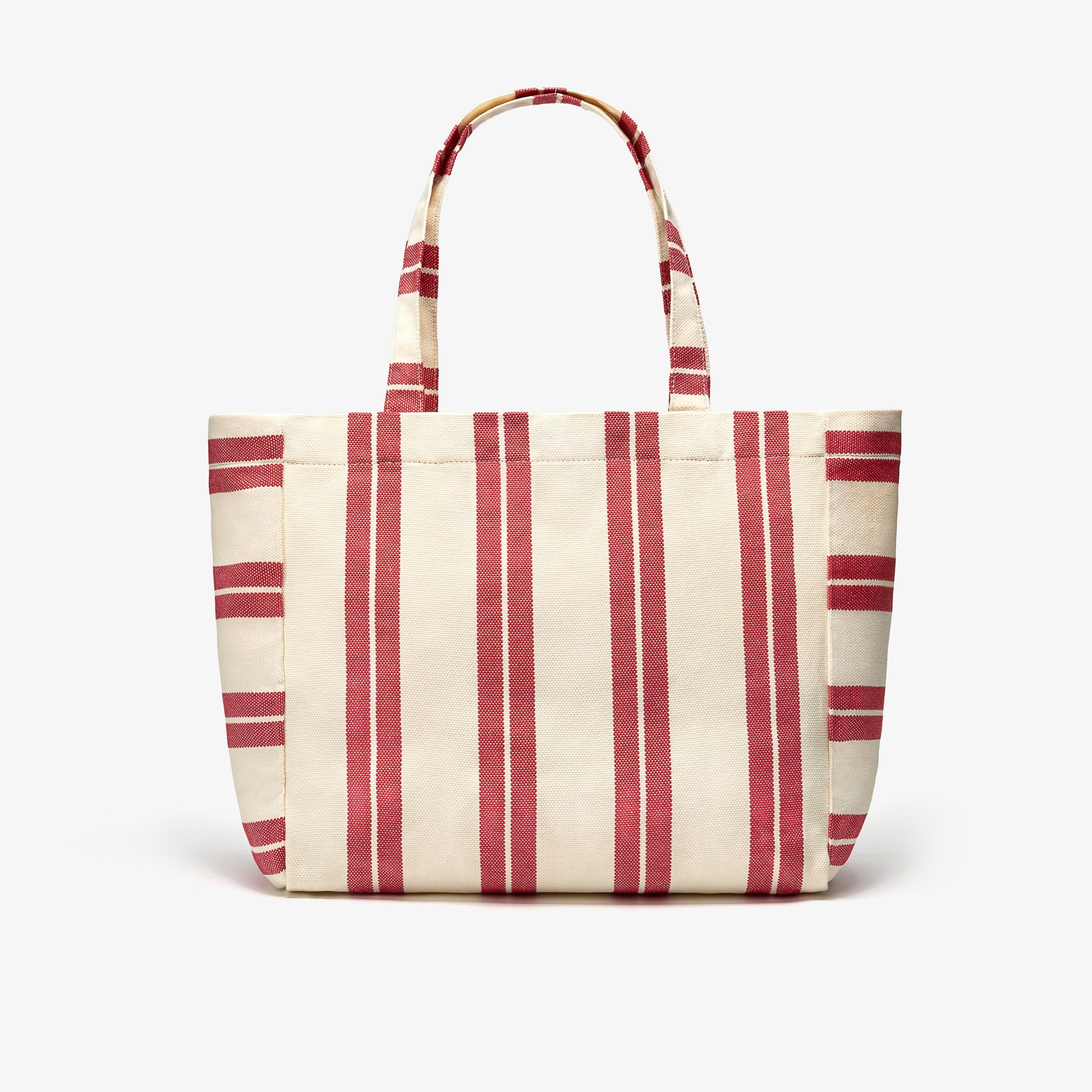 Marina Tote Red Canvas Tote Bag Shoulder Bag, view 1 of 6