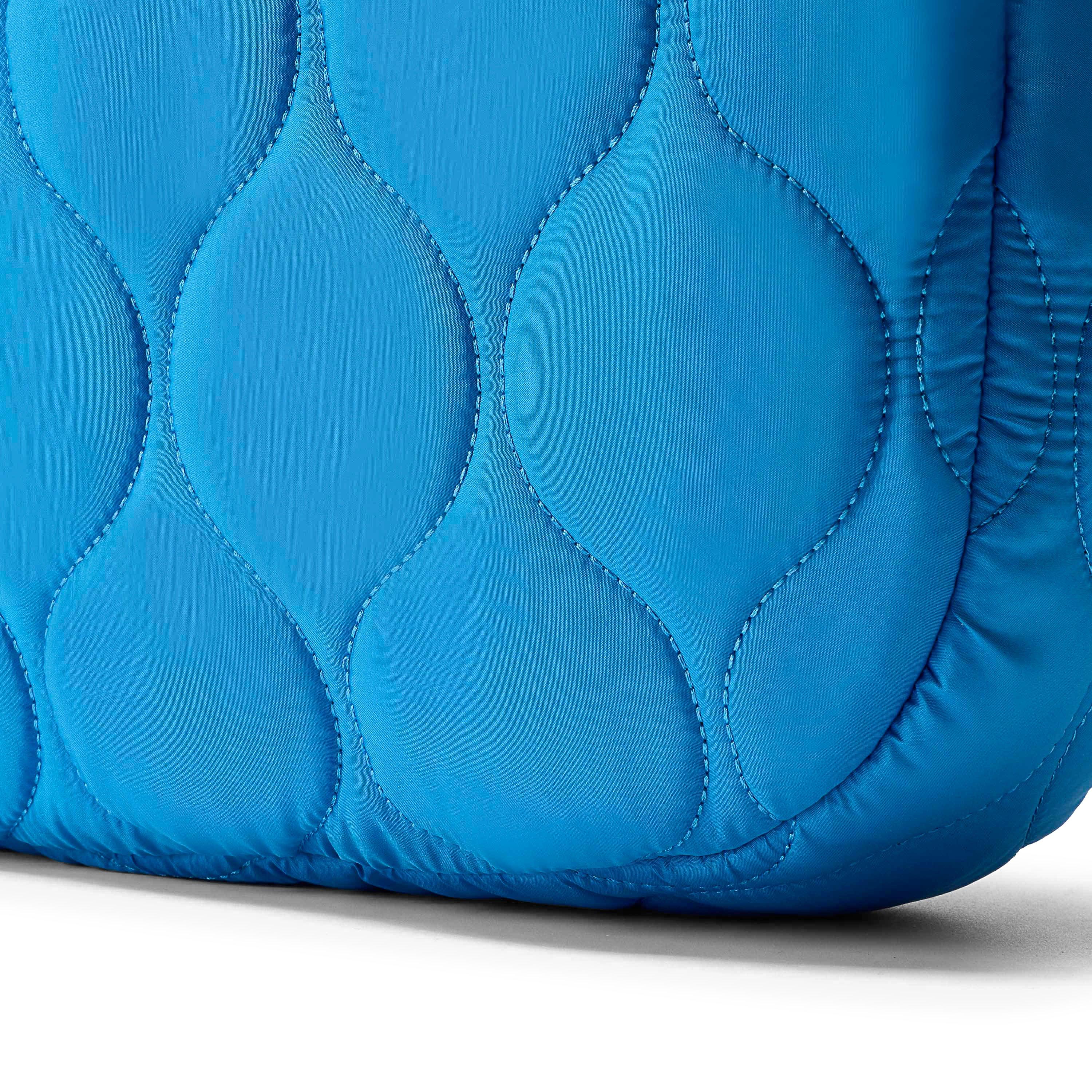 Quilted Tote Bag  — Blue