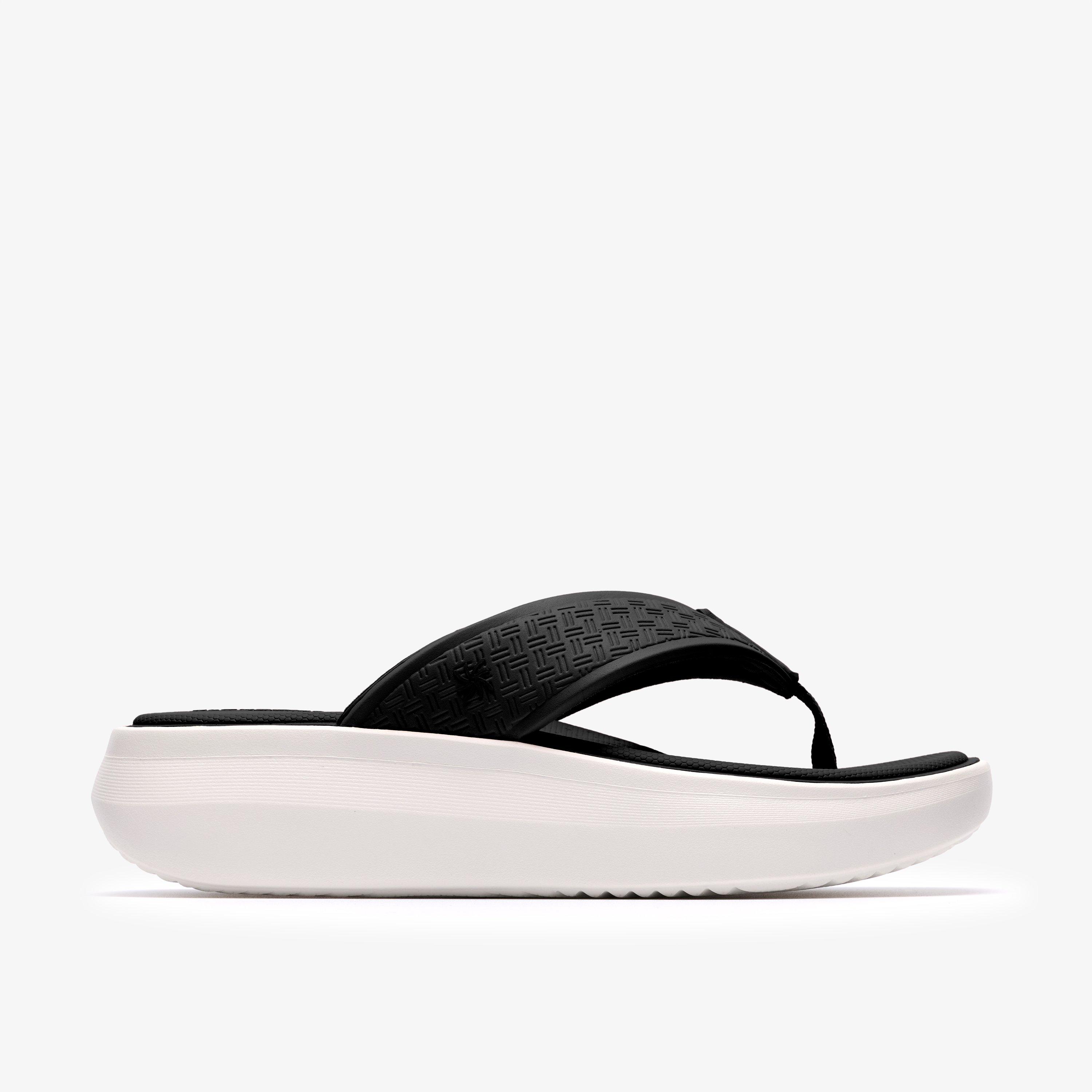 Solevana Post2 Black Flip Flops, view 1 of 6