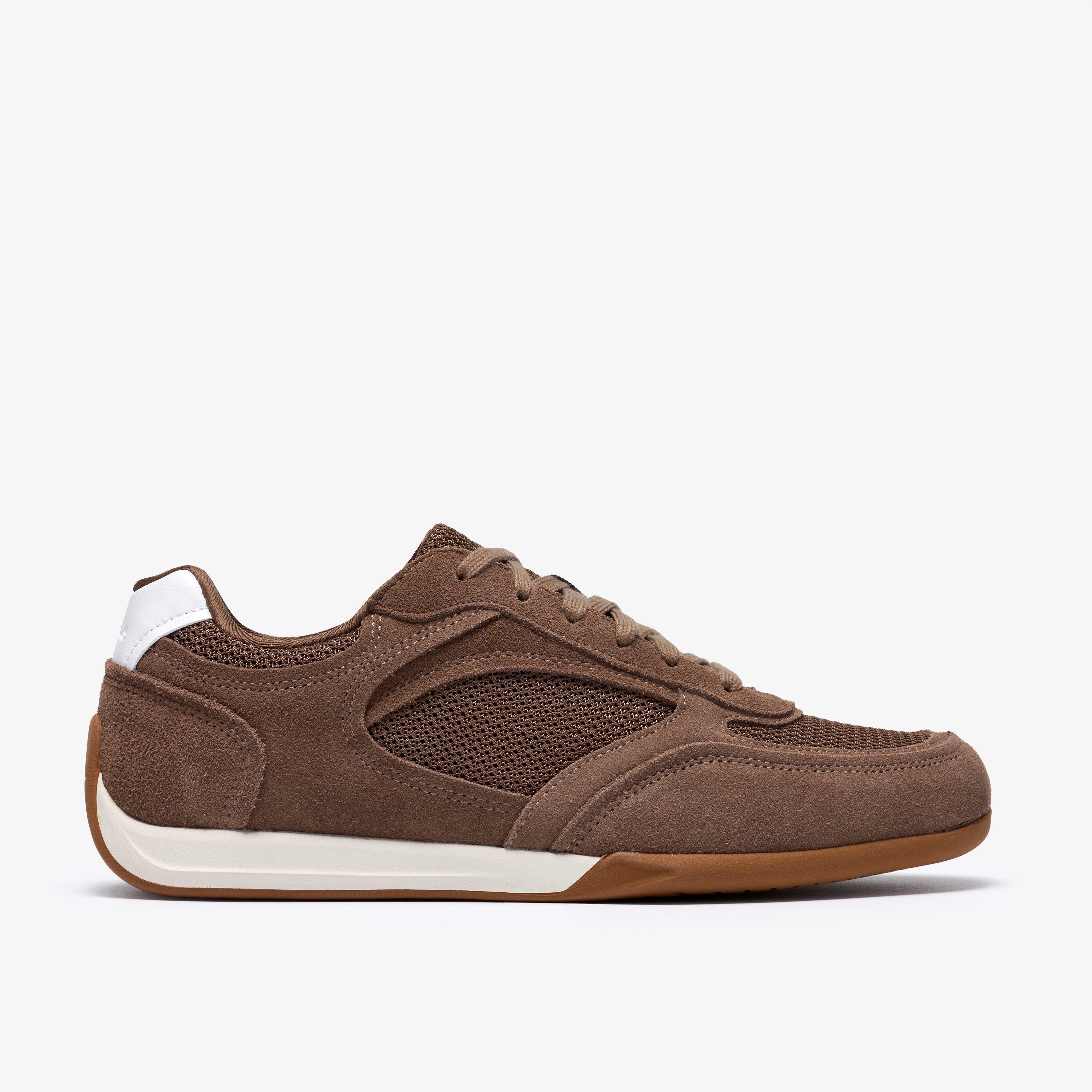 Upton Lace Olive Suede Trainers Lace Up, view 1 of 6