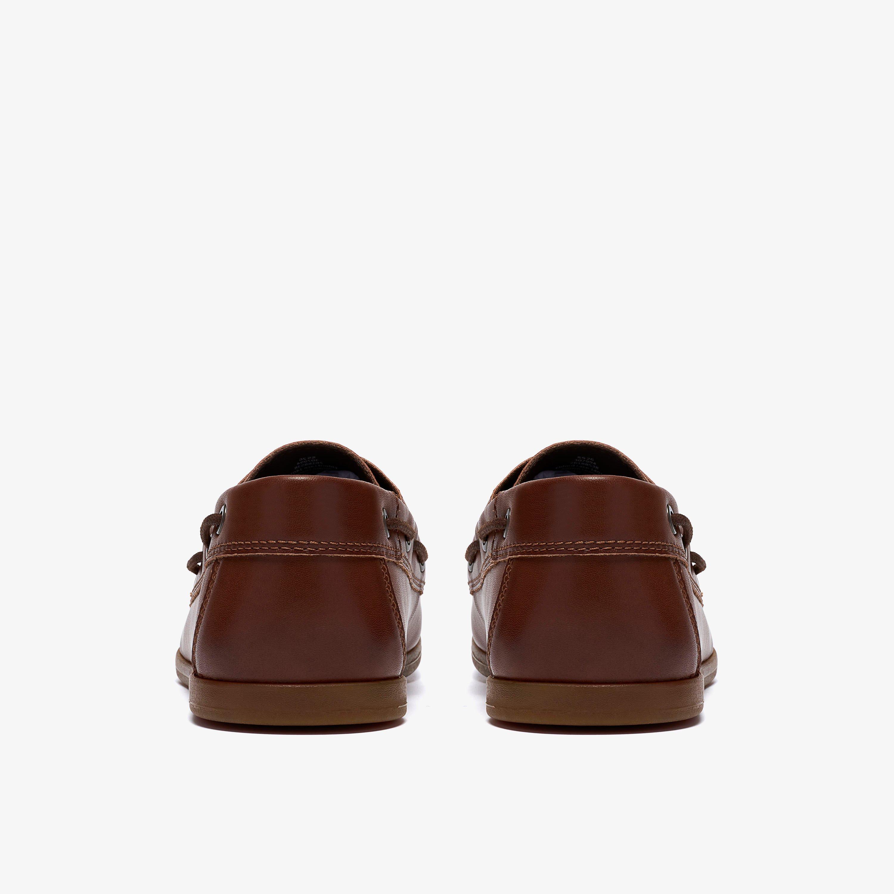 Ebford Lace Brown Leather Boat Shoes Lace Up, view 5 of 6