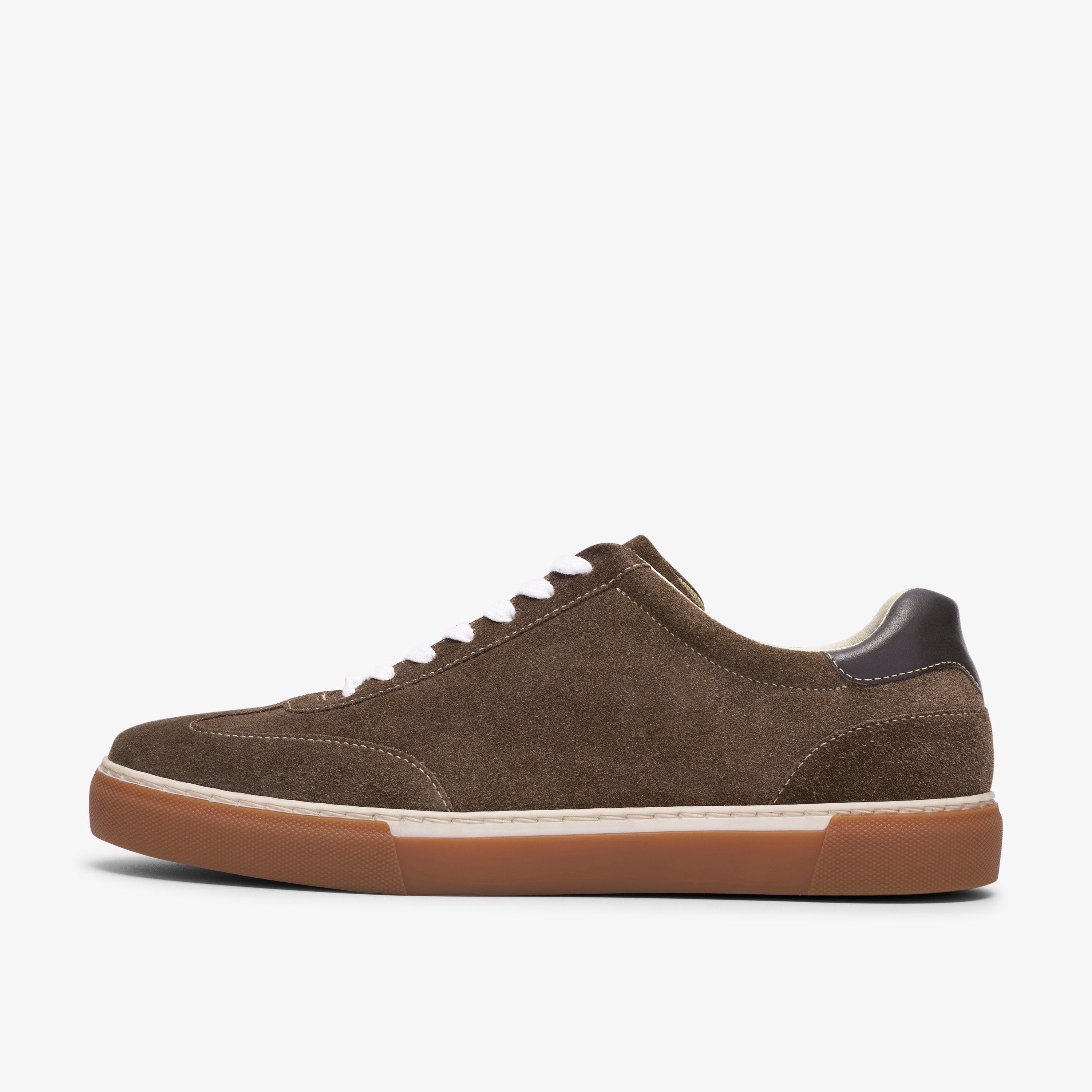 Porlock Lace Graues Veloursleder Sneakers Schnürschuhe, view 2 of 6