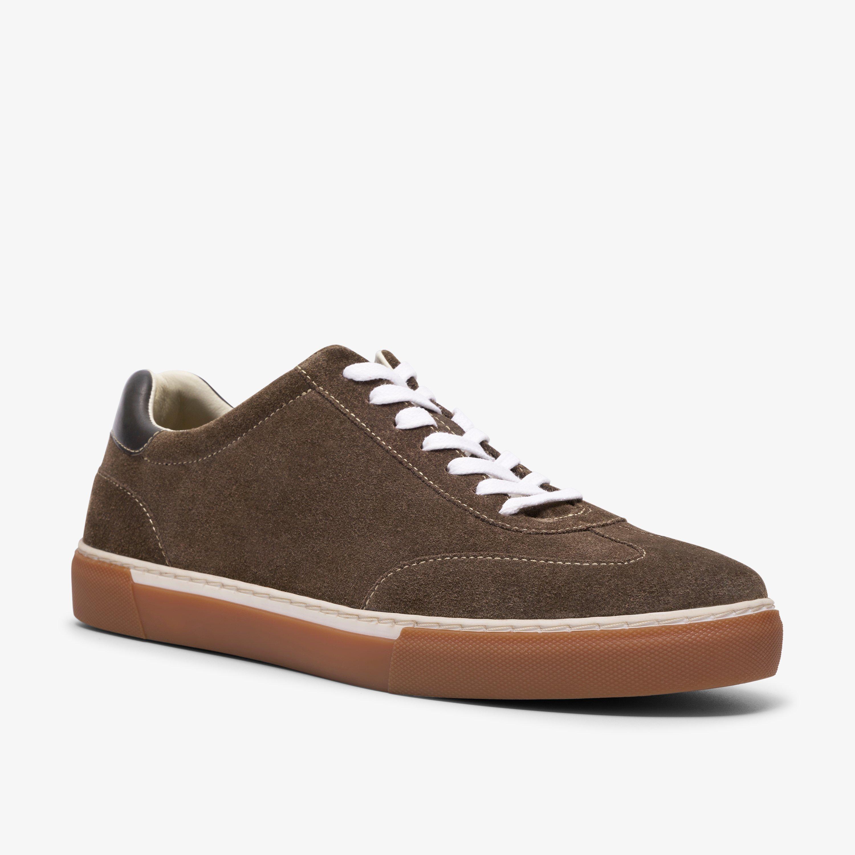 Porlock Lace Graues Veloursleder Sneakers Schnürschuhe, view 4 of 6