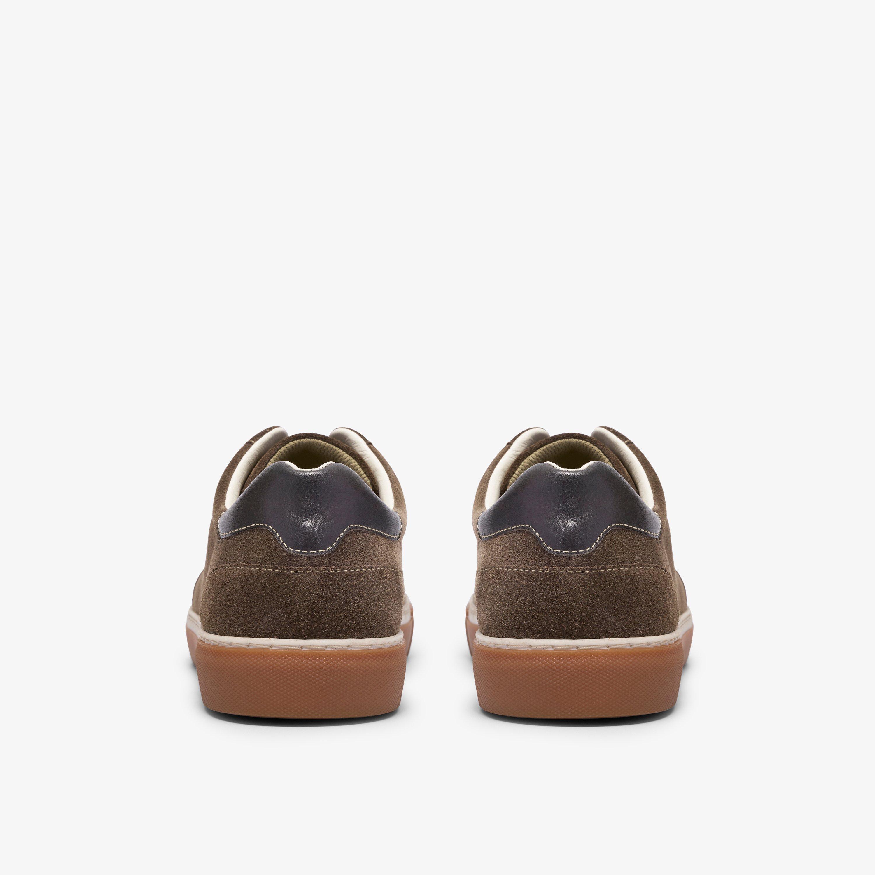 Porlock Lace Graues Veloursleder Sneakers Schnürschuhe, view 5 of 6