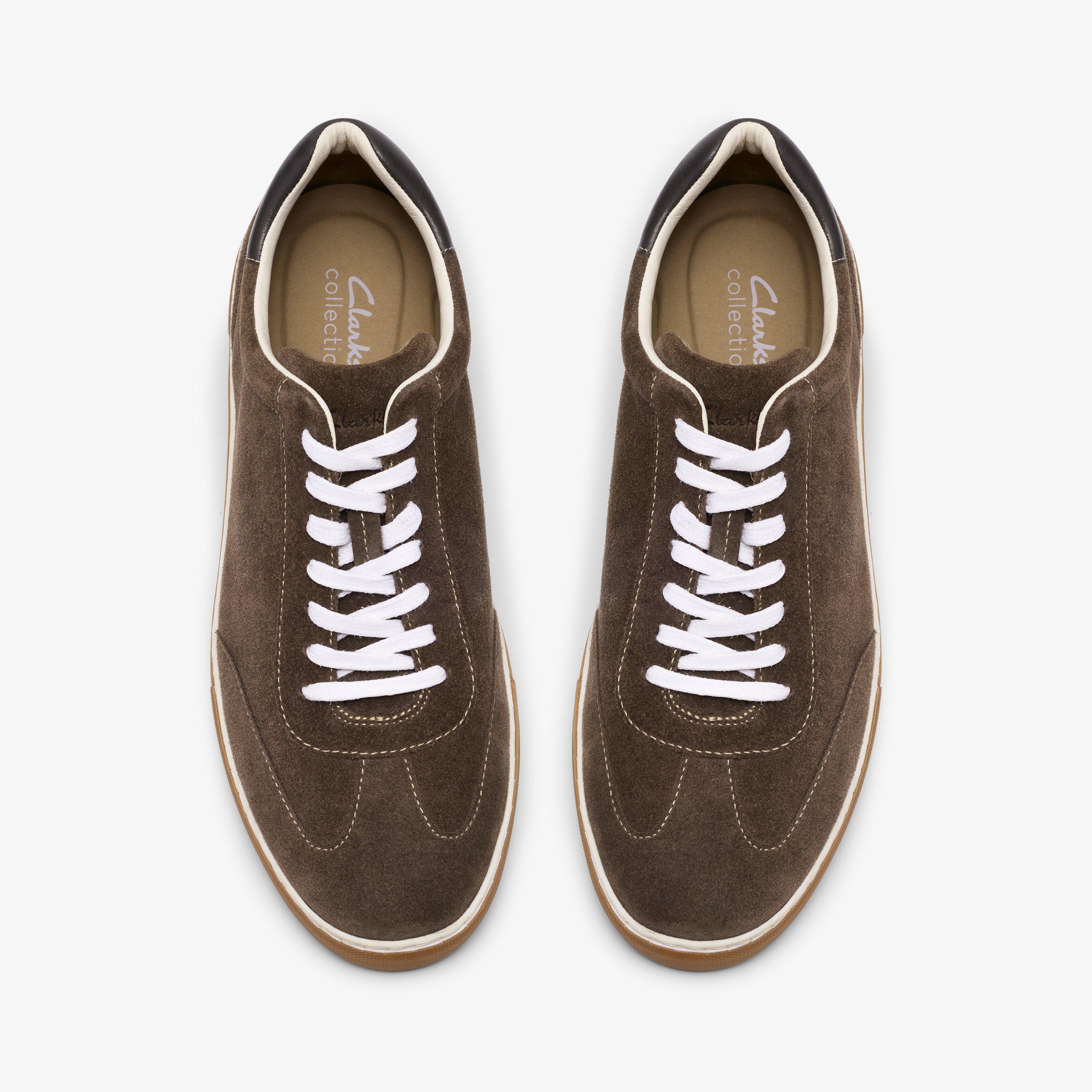Porlock Lace Graues Veloursleder Sneakers Schnürschuhe, view 6 of 6