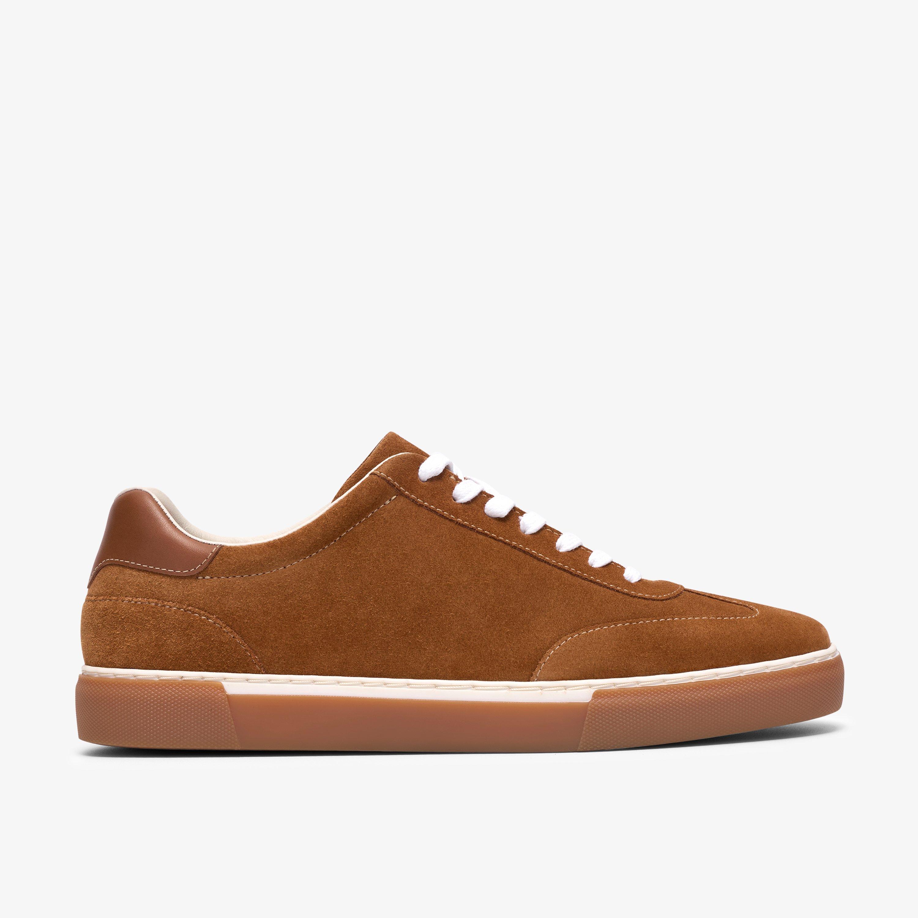 Porlock Lace Tan Suede Trainers, view 1 of 6