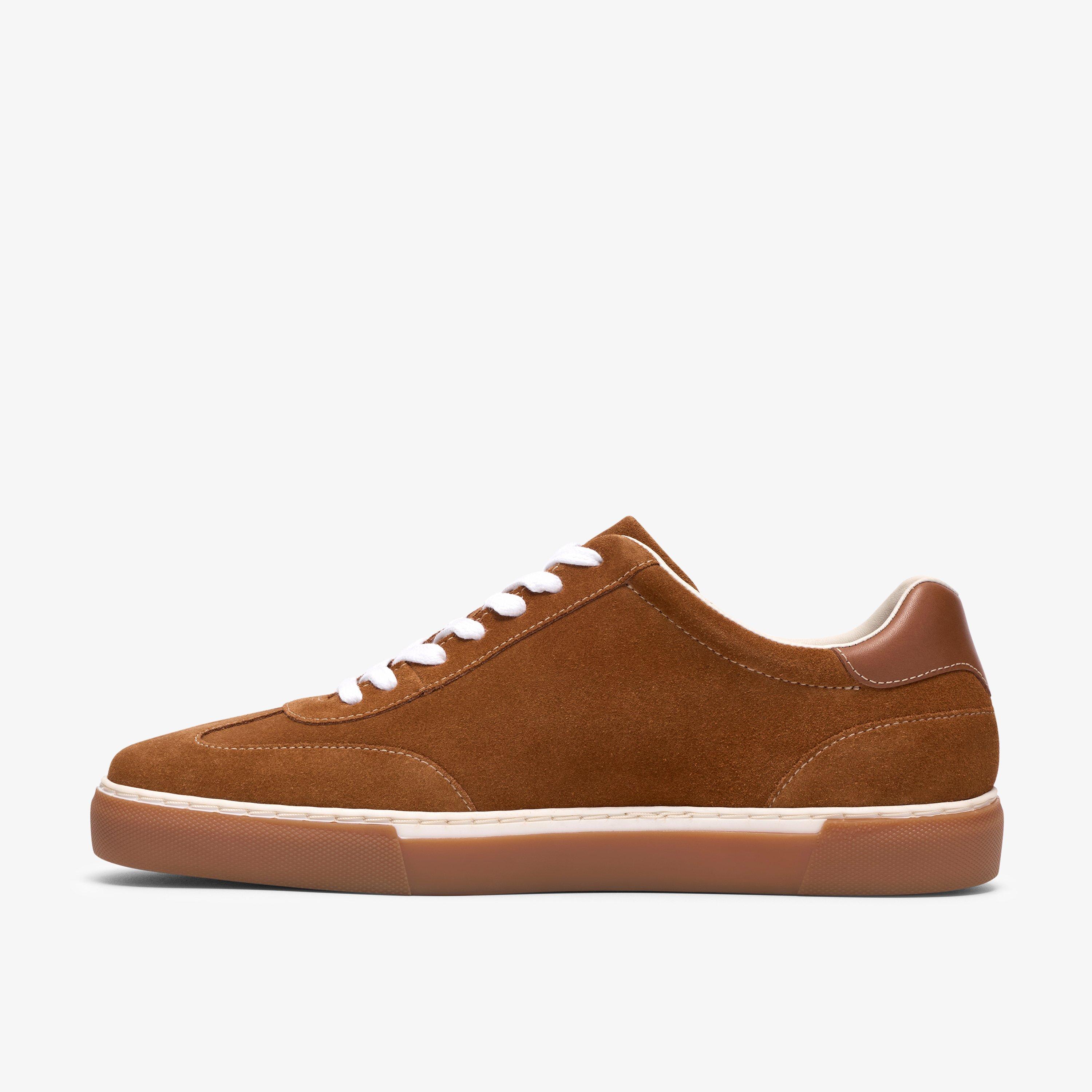 Porlock Lace Hellbraunes Veloursleder Sneakers Schnürschuhe, view 2 of 6