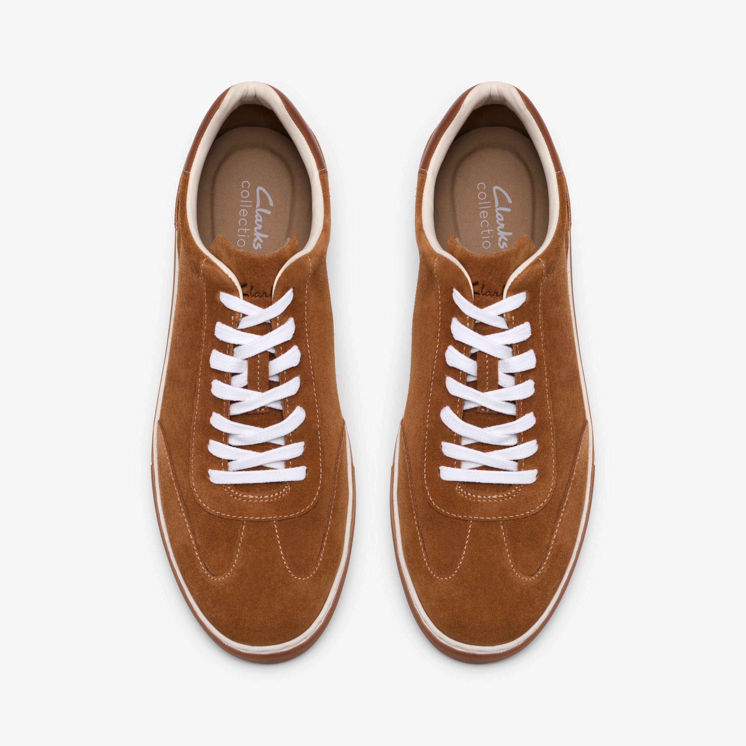 Porlock Lace Hellbraunes Veloursleder Sneakers Schnürschuhe, view 6 of 6