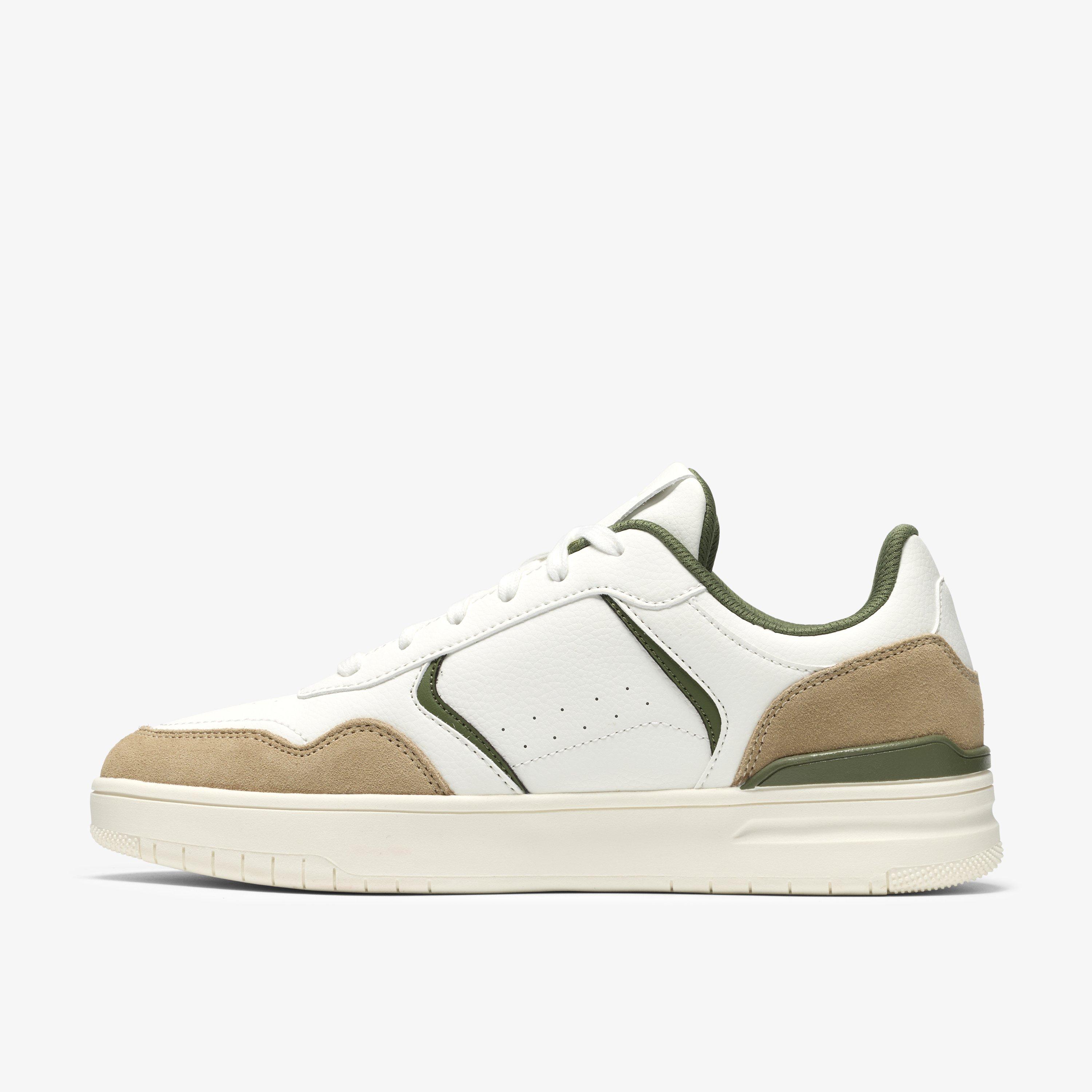 Ulwell Lace White/Green Trainers, view 2 of 6