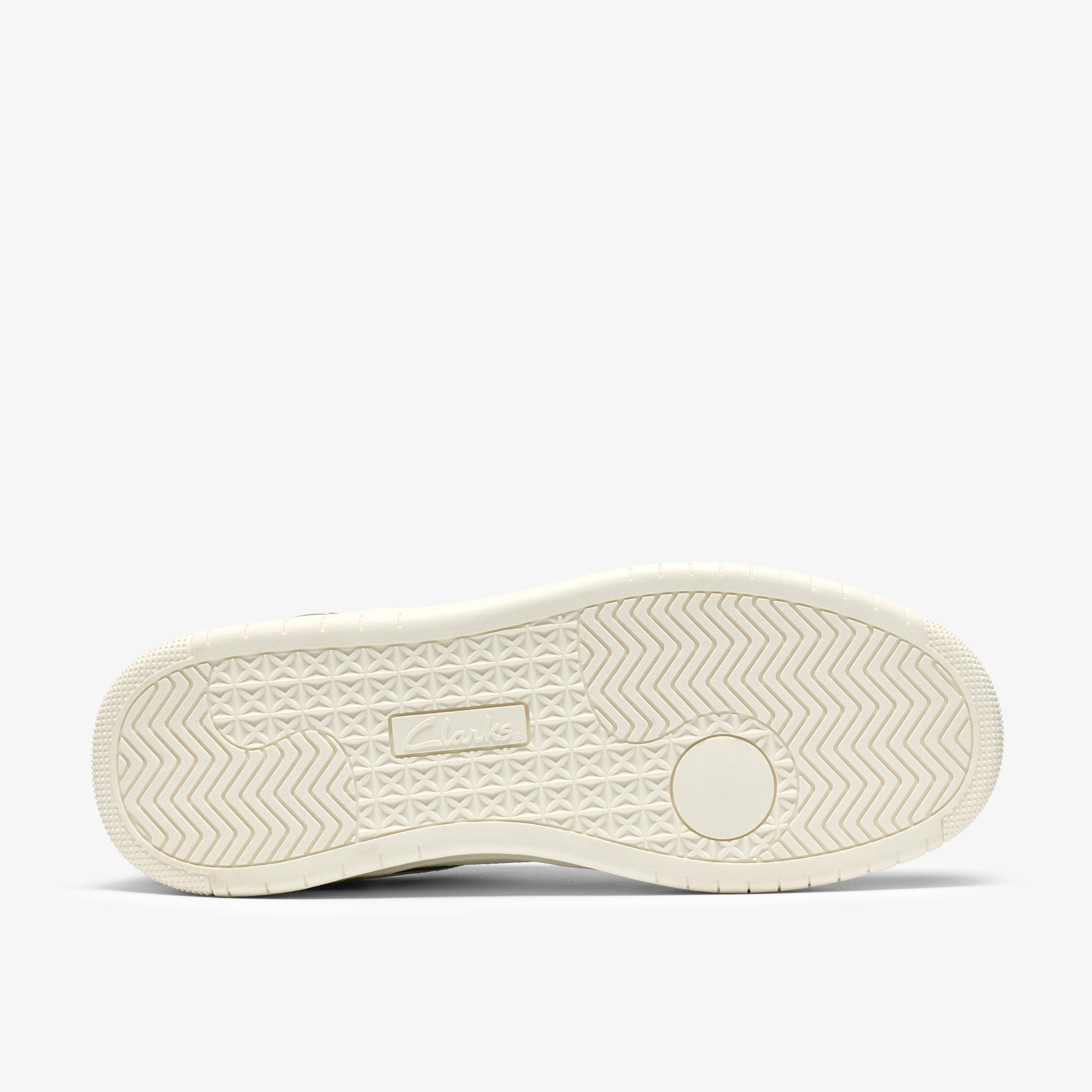 Ulwell Lace White/Green Trainers, view 3 of 6