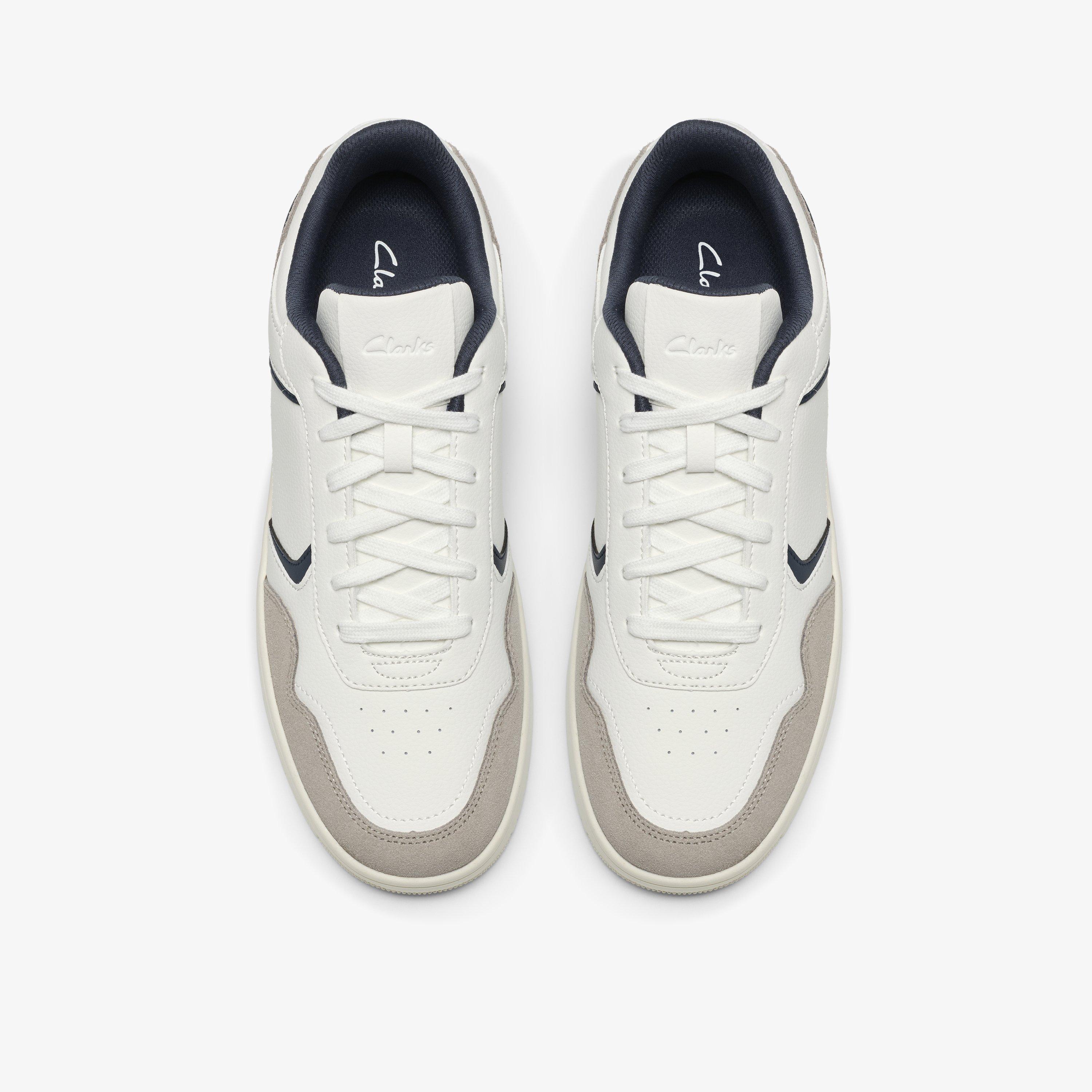 Ulwell Lace White/Navy Trainers, view 6 of 6