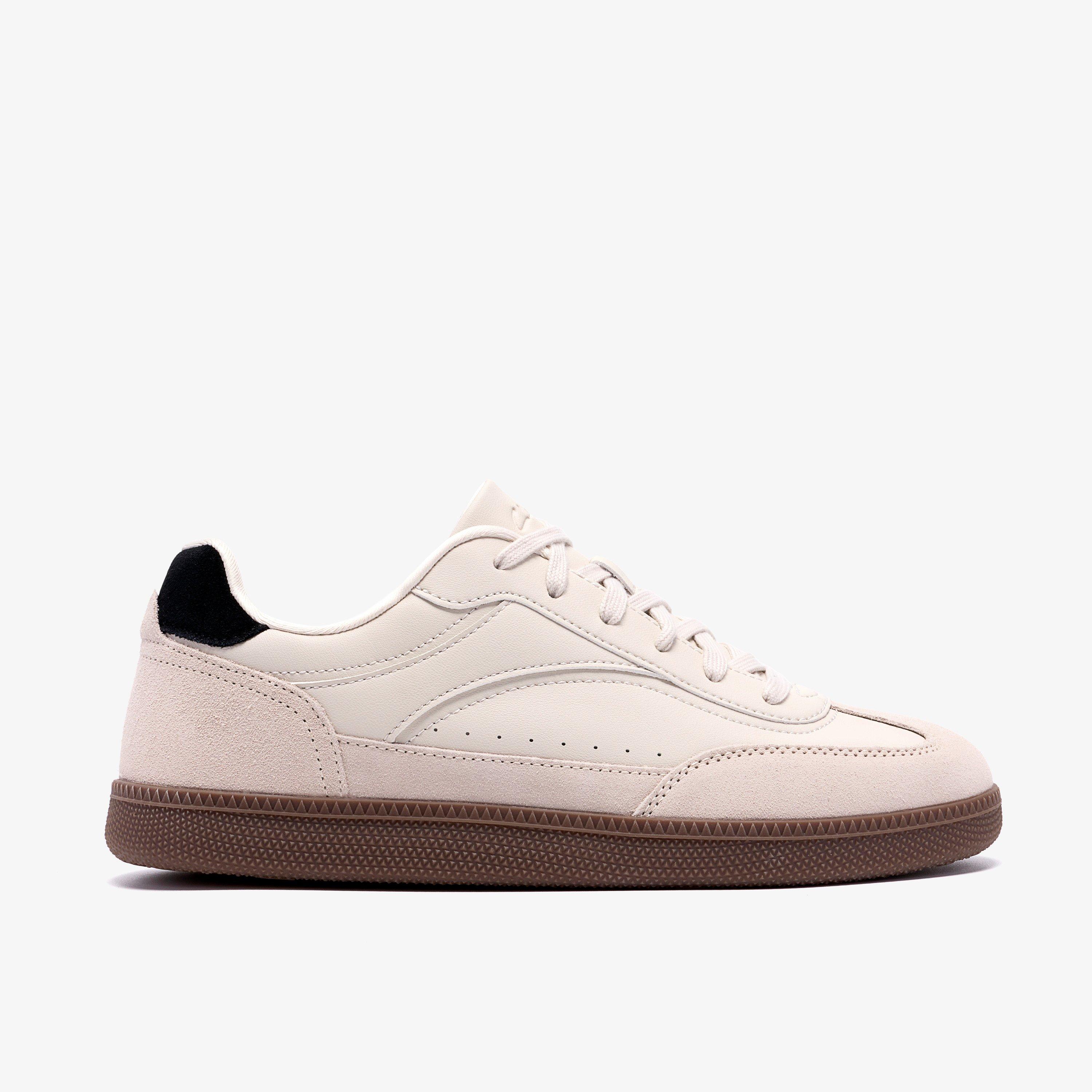 Fosse Cup Off White Suede Trainers, view 1 of 6