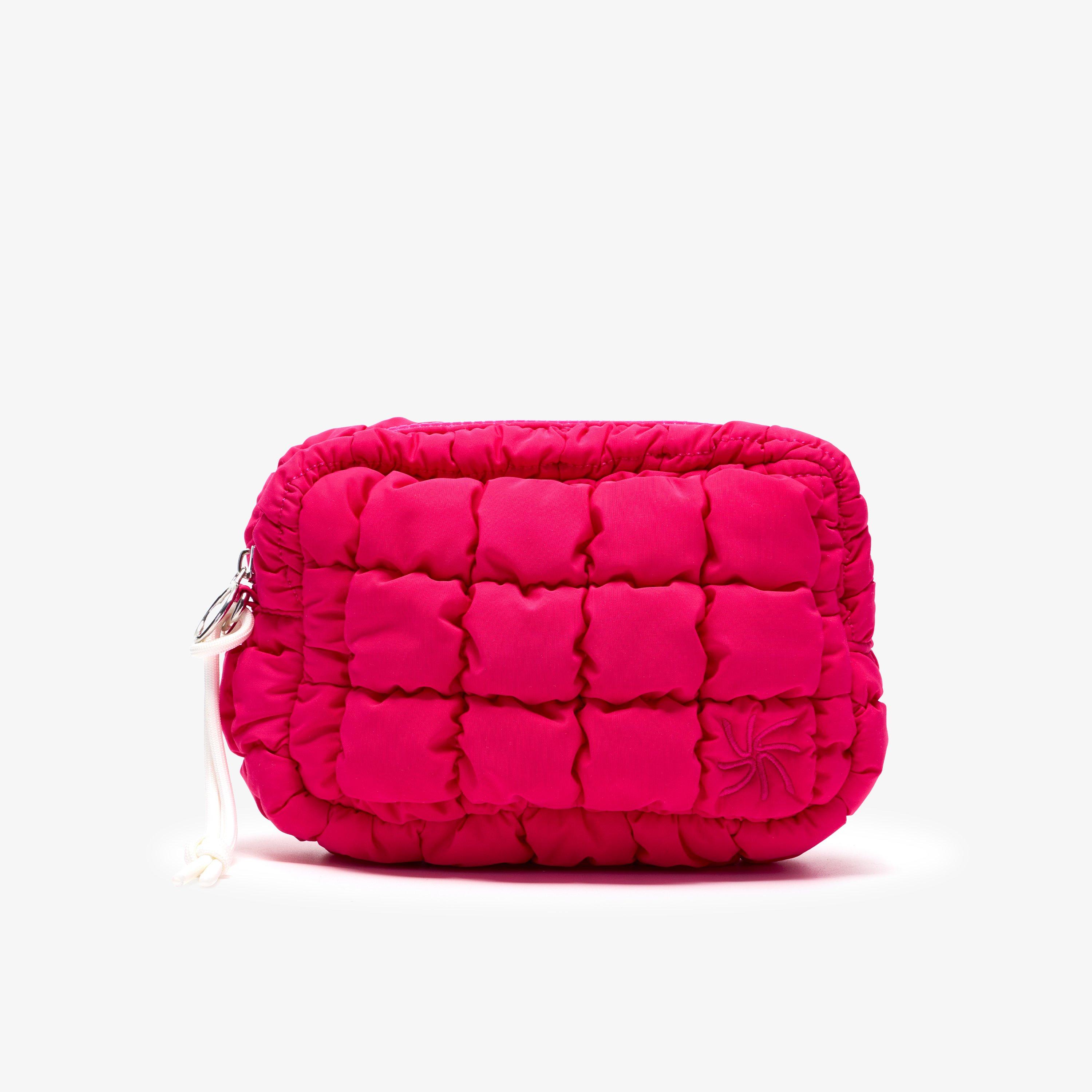 Quilt Wash Bag Dusty Pink Clutch Bag, view 1 of 6