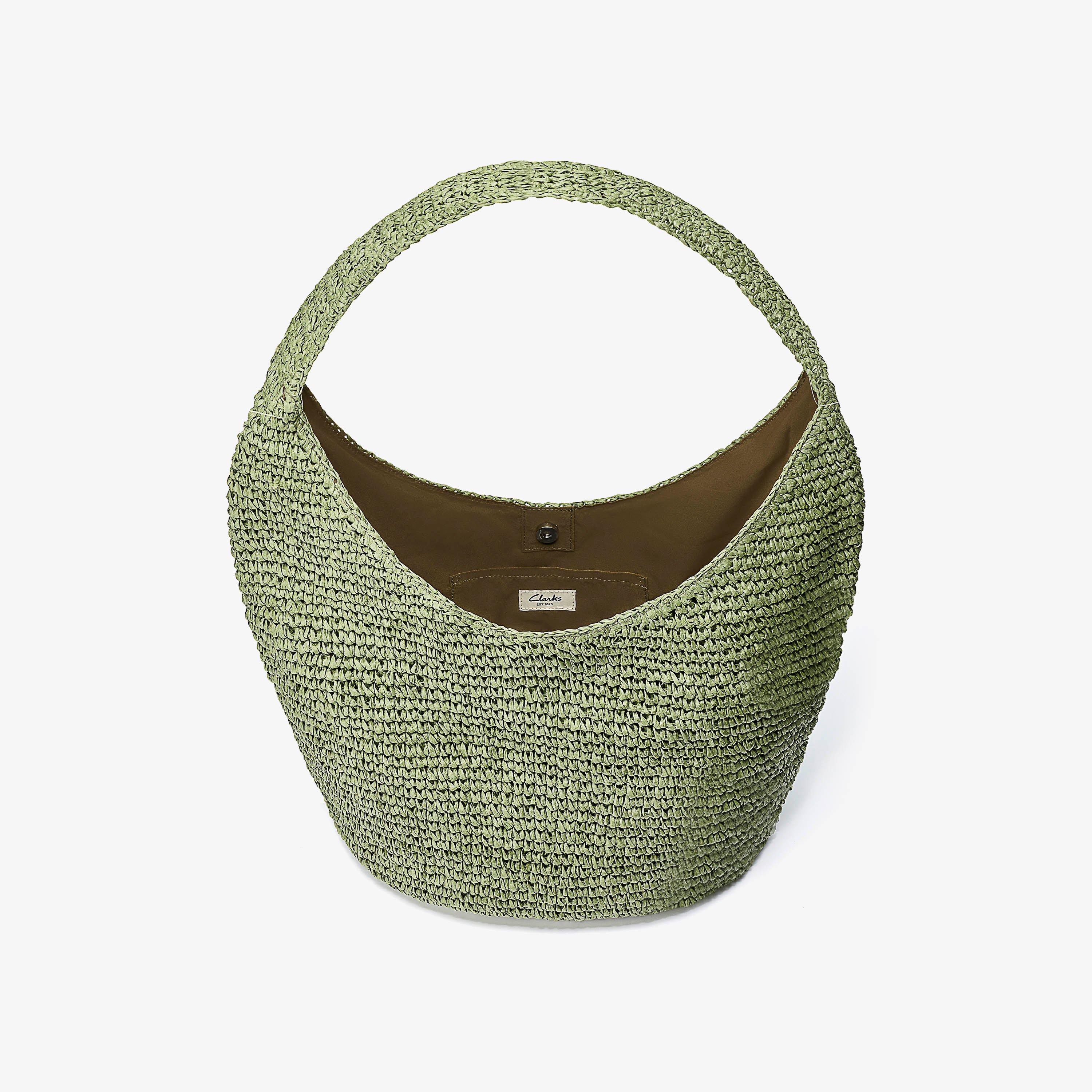 Talia Straw Bag  — Green