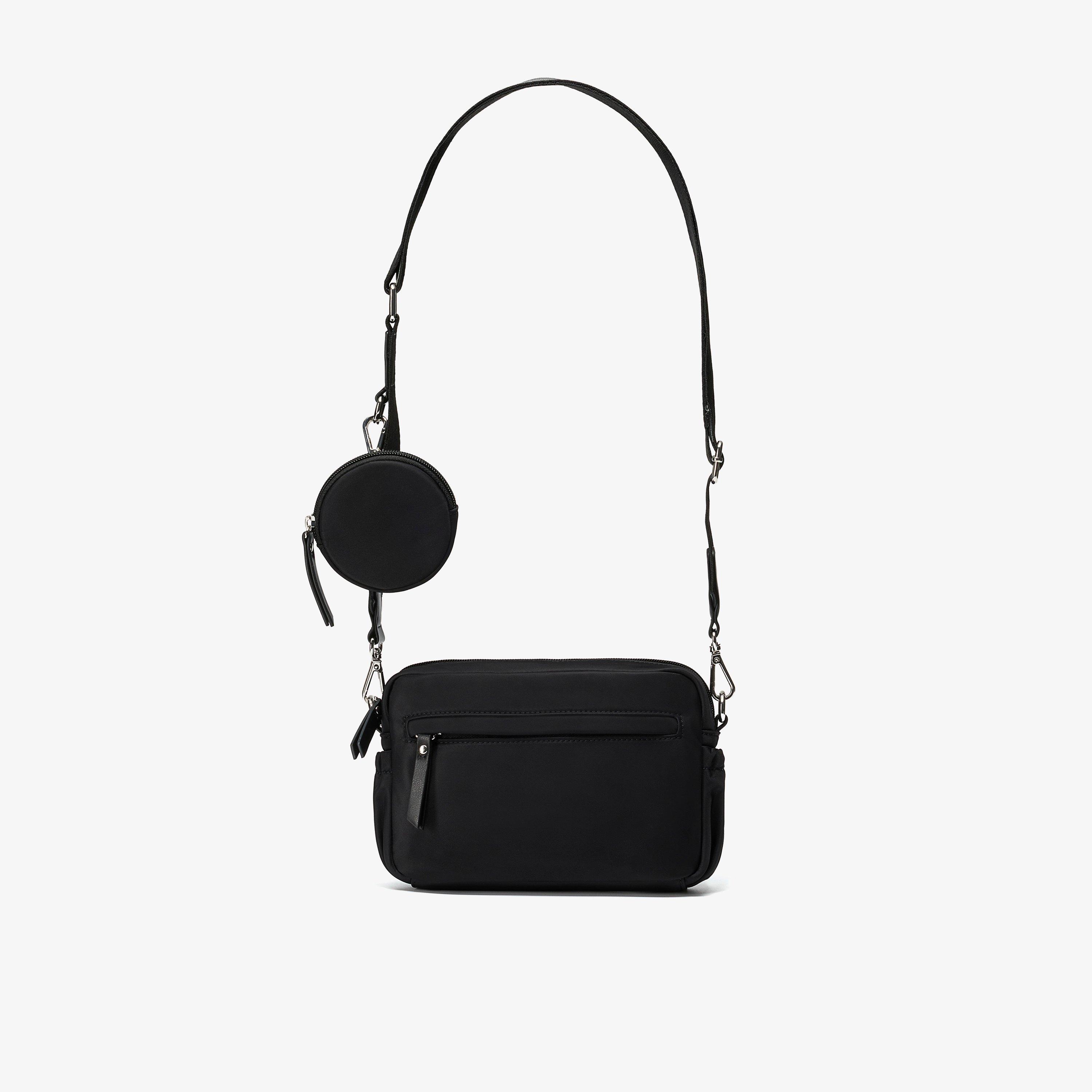 Utility Pocket Black Cross Body Bag Shoulder Bag, view 1 of 6
