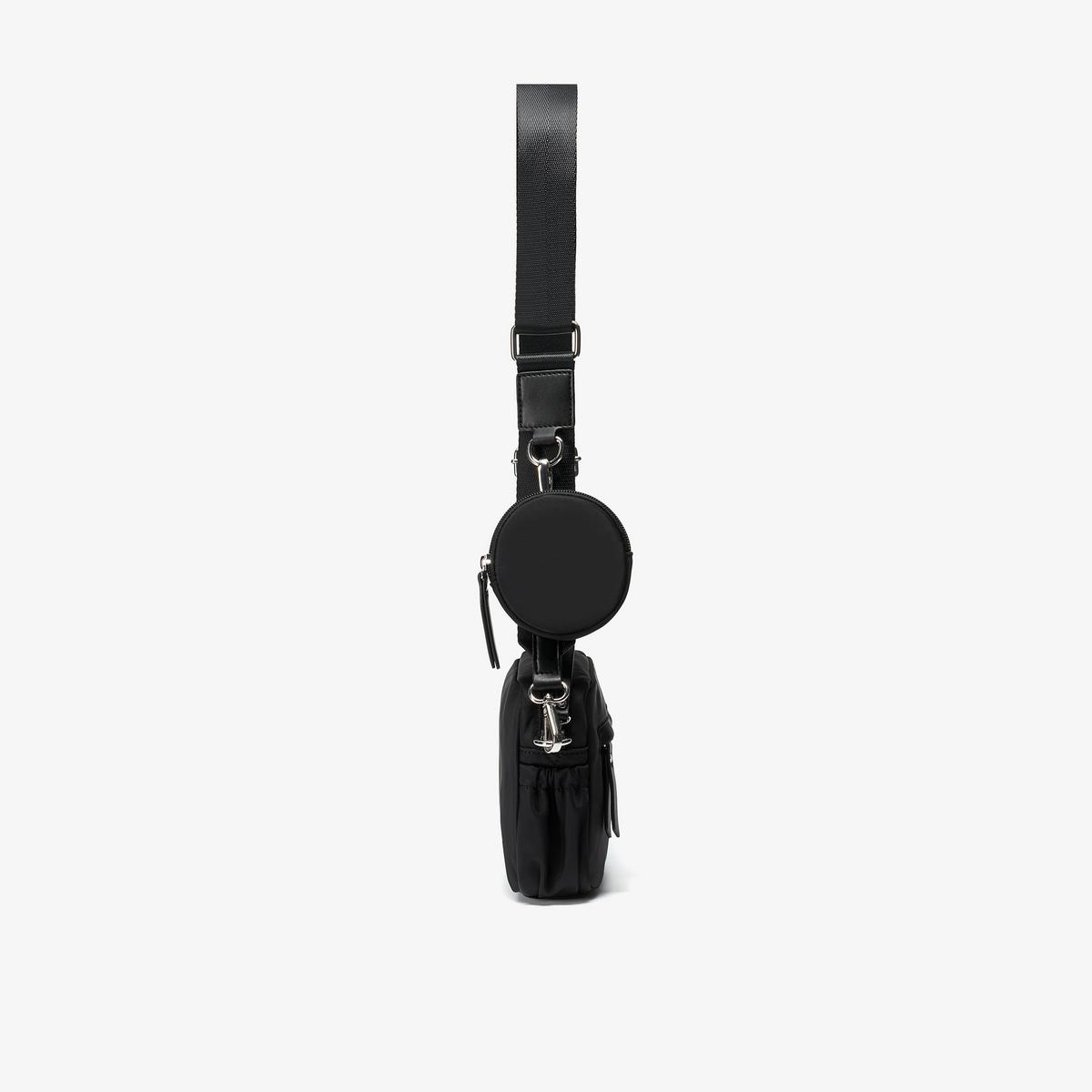 Utility Pocket Crossbody Bag — Black
