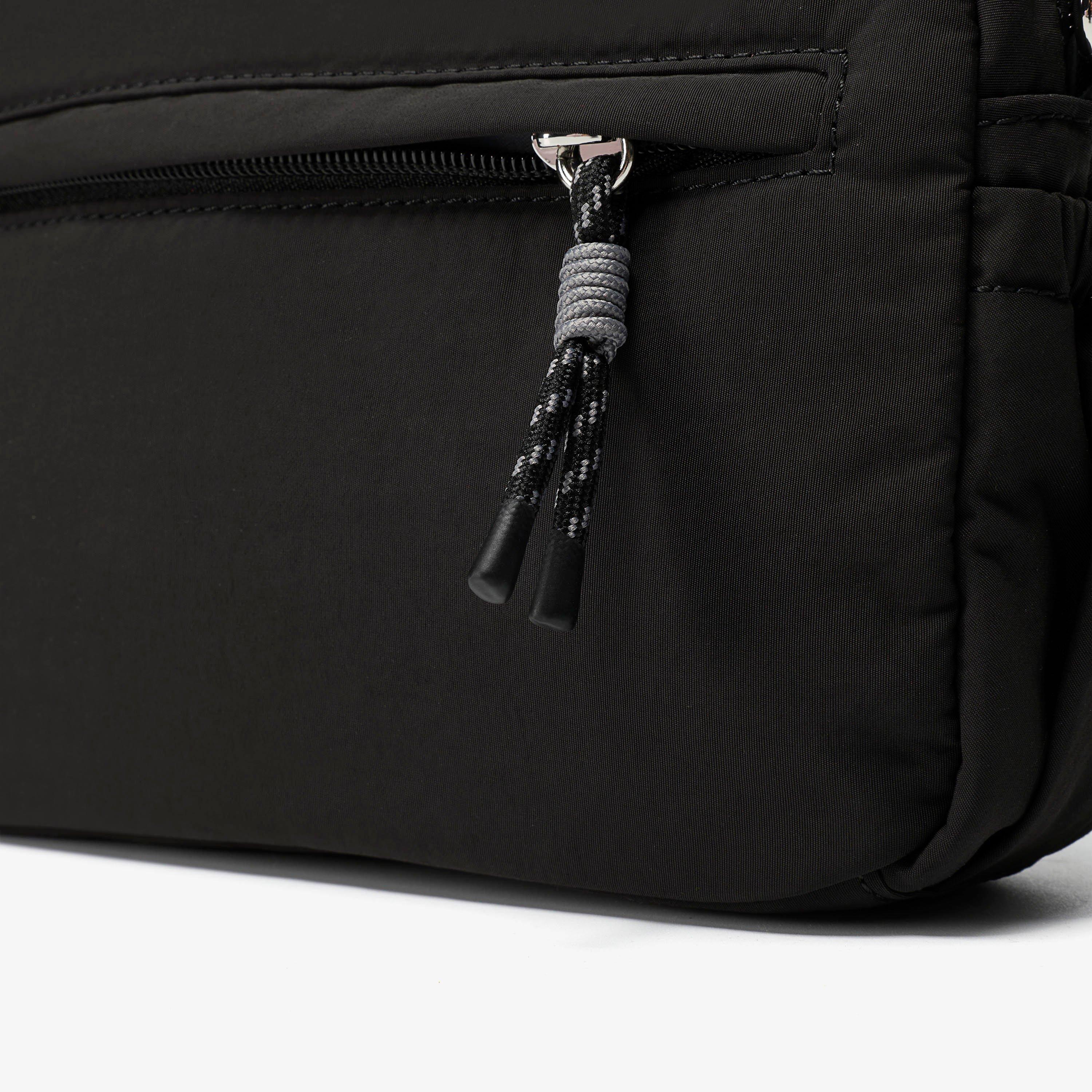 Utility 2 Pocket Black Combination Cross Body Bag, view 5 of 6