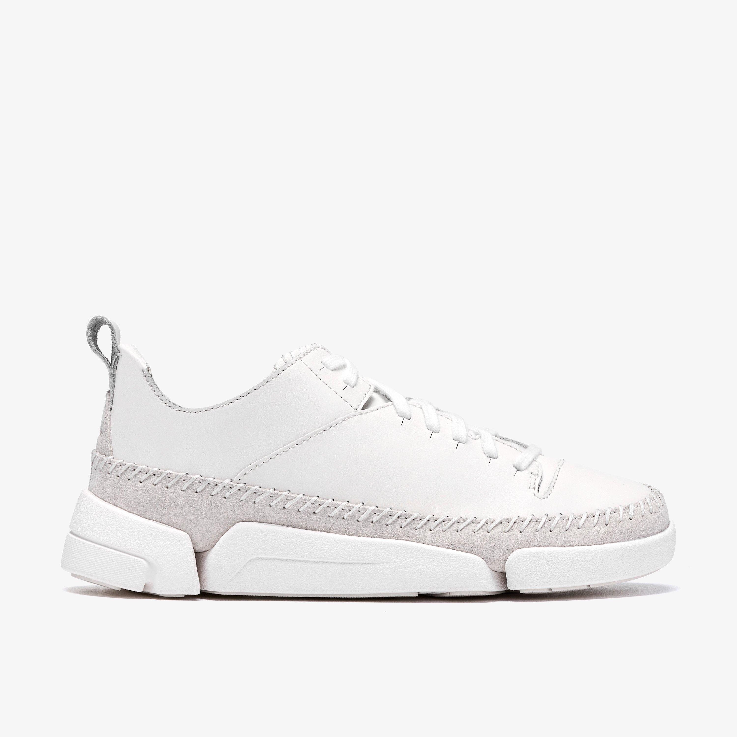 Trigenic2 Flex White Leather Trainers, view 1 of 6