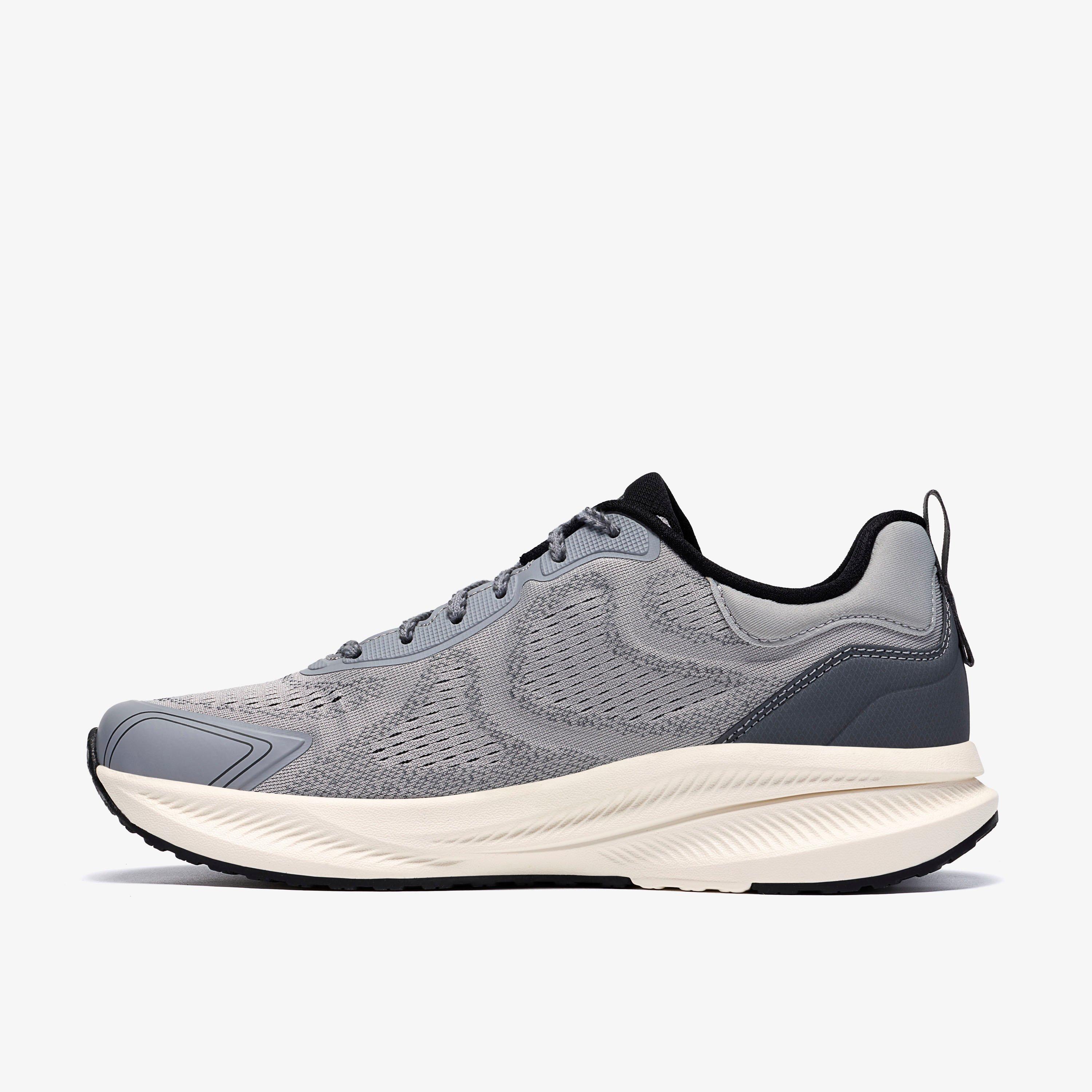 Bolham Lace Grauer Strick Sneakers Schnürschuhe, view 2 of 6